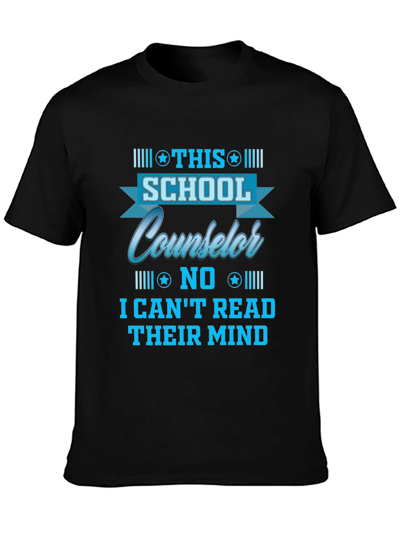 Black School Counselor T-Shirt - Read Minds? view 3