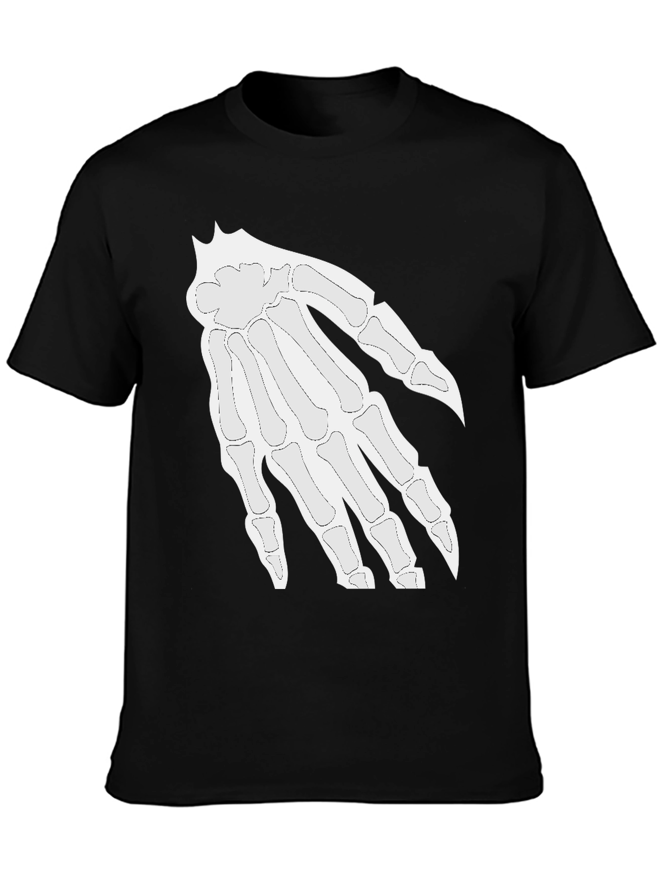 Black Skeleton Hand Graphic Tee - Halloween Ready! view 3