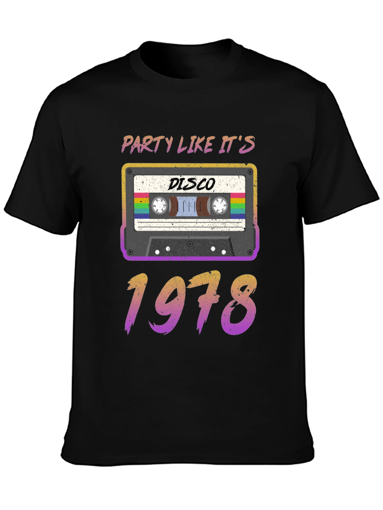 Black Party Like It's 1978 Disco T-Shirt view 3