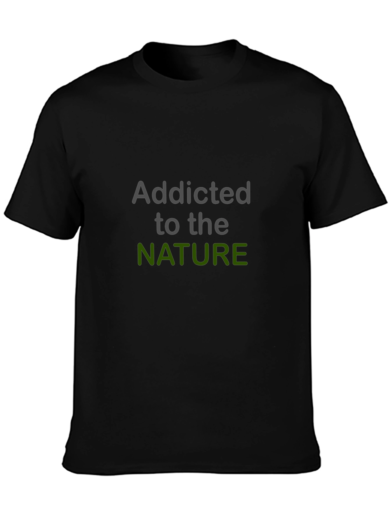 Black Addicted to Nature Black T-Shirt view 3