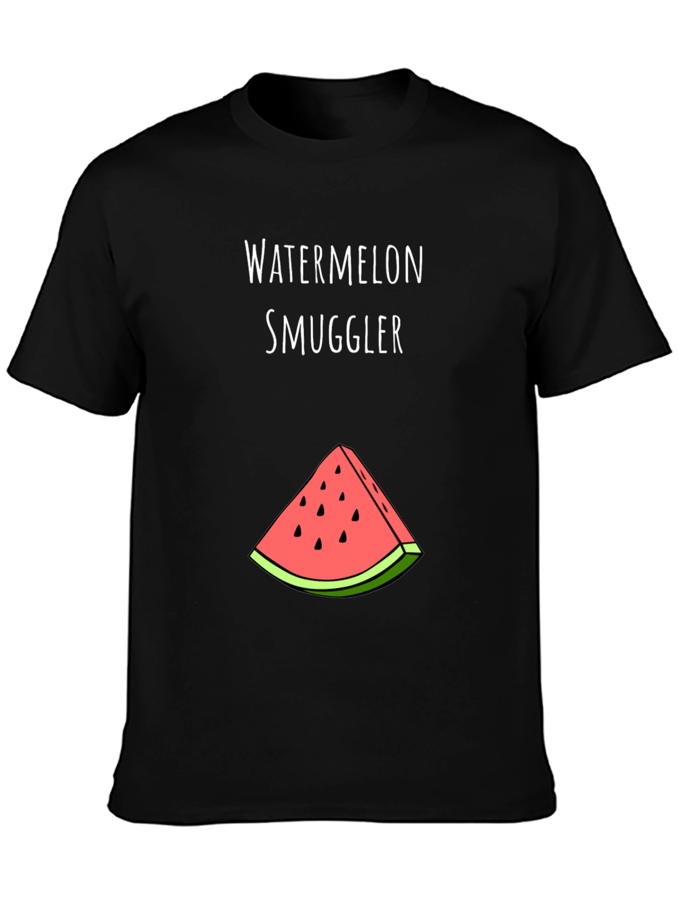 Black Watermelon Smuggler Graphic Tee view 3