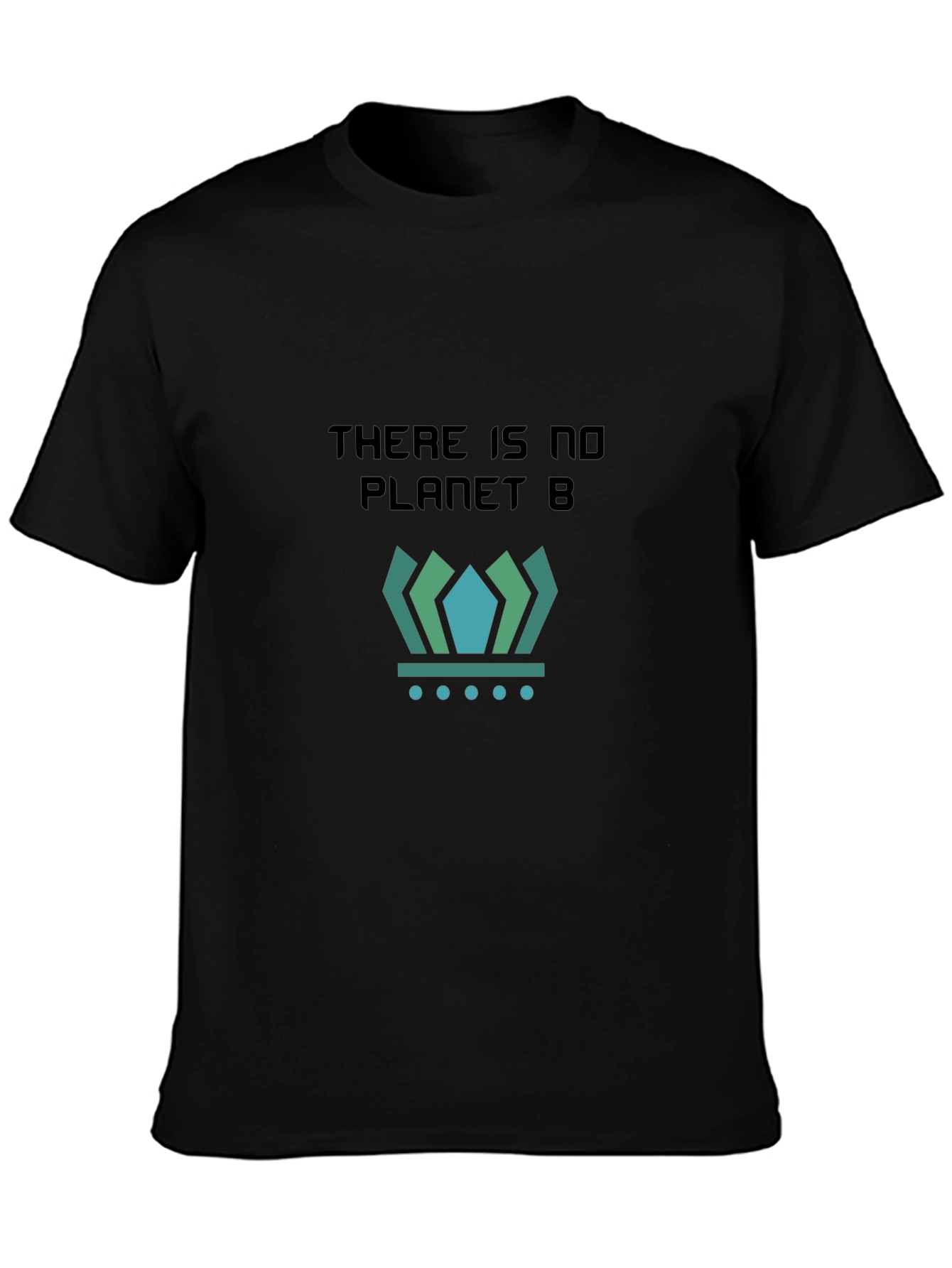 Black There is No Planet B Black Graphic Tee view 3