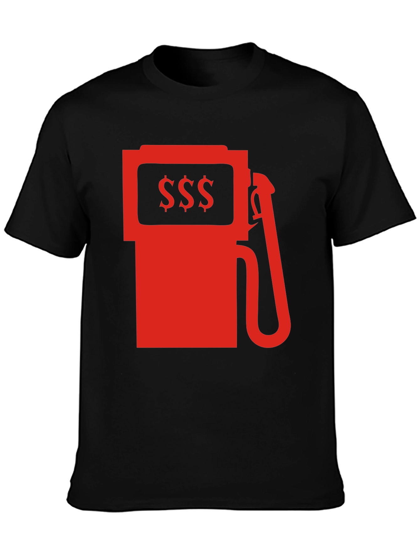 Black High Gas Prices Graphic Tee - Black Cotton T-Shirt view 3