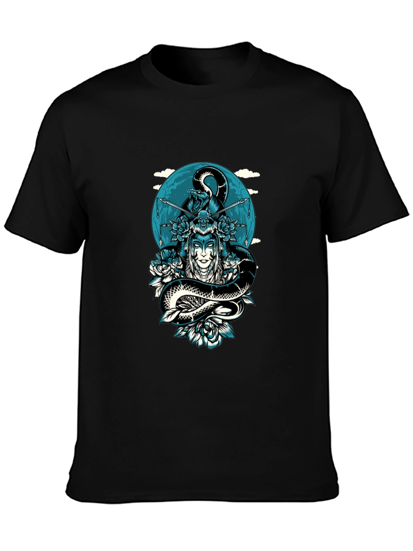 Black Snake Queen Graphic Tee - Unique Design view 3