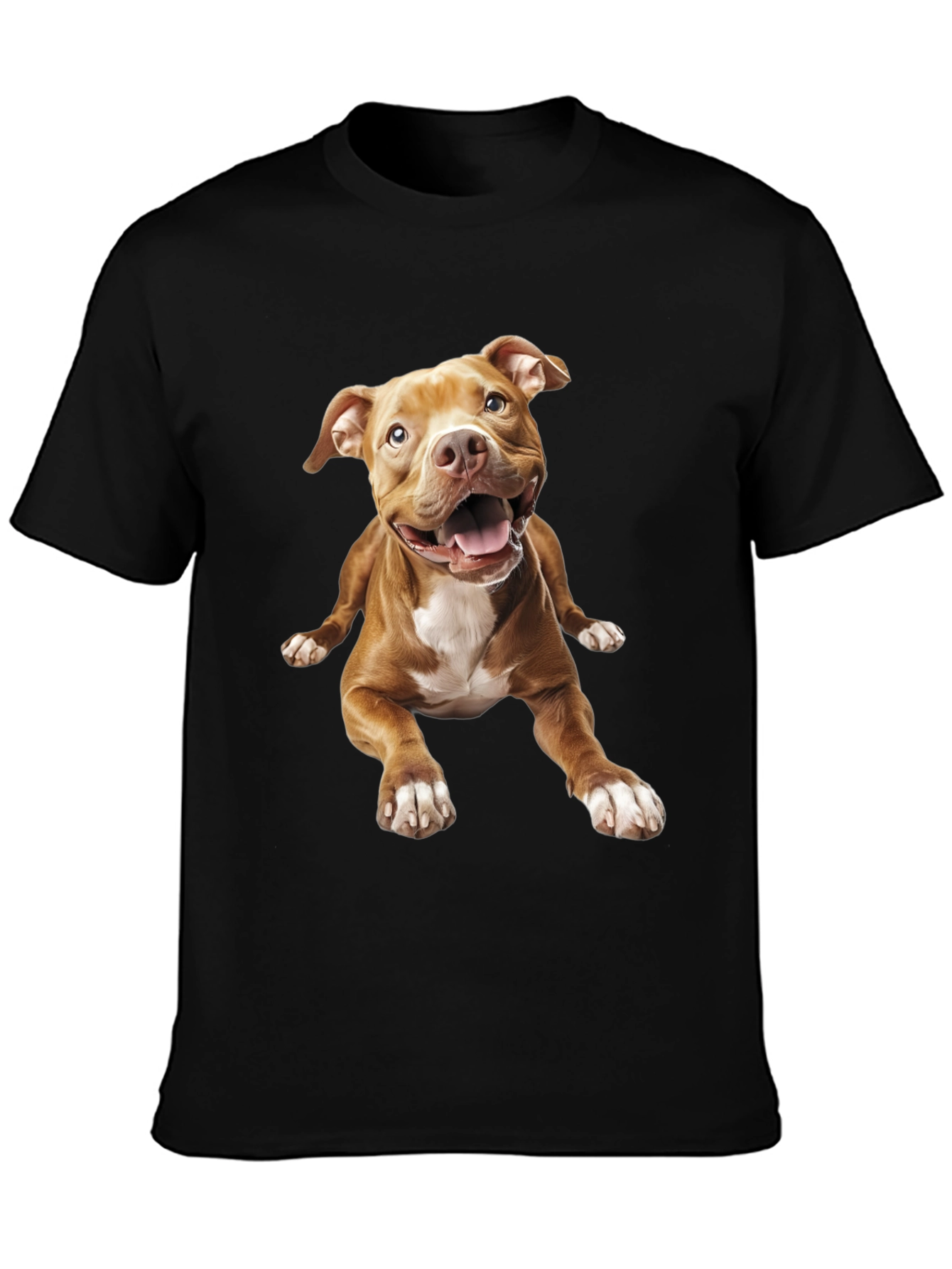 Black Dog Graphic Tee - Black Cotton Blend view 3