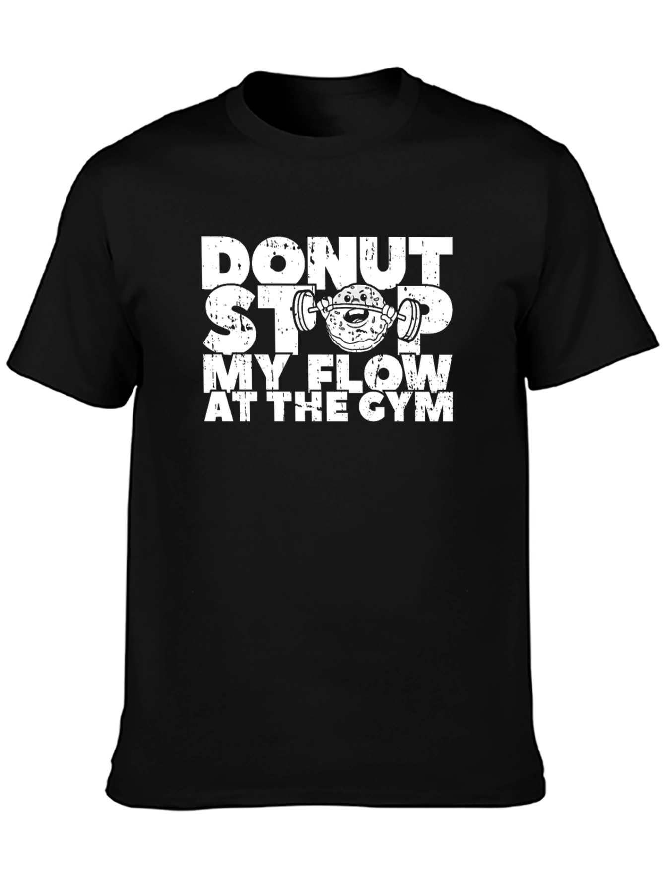 Black Donut Stop My Flow Gym T-Shirt view 3