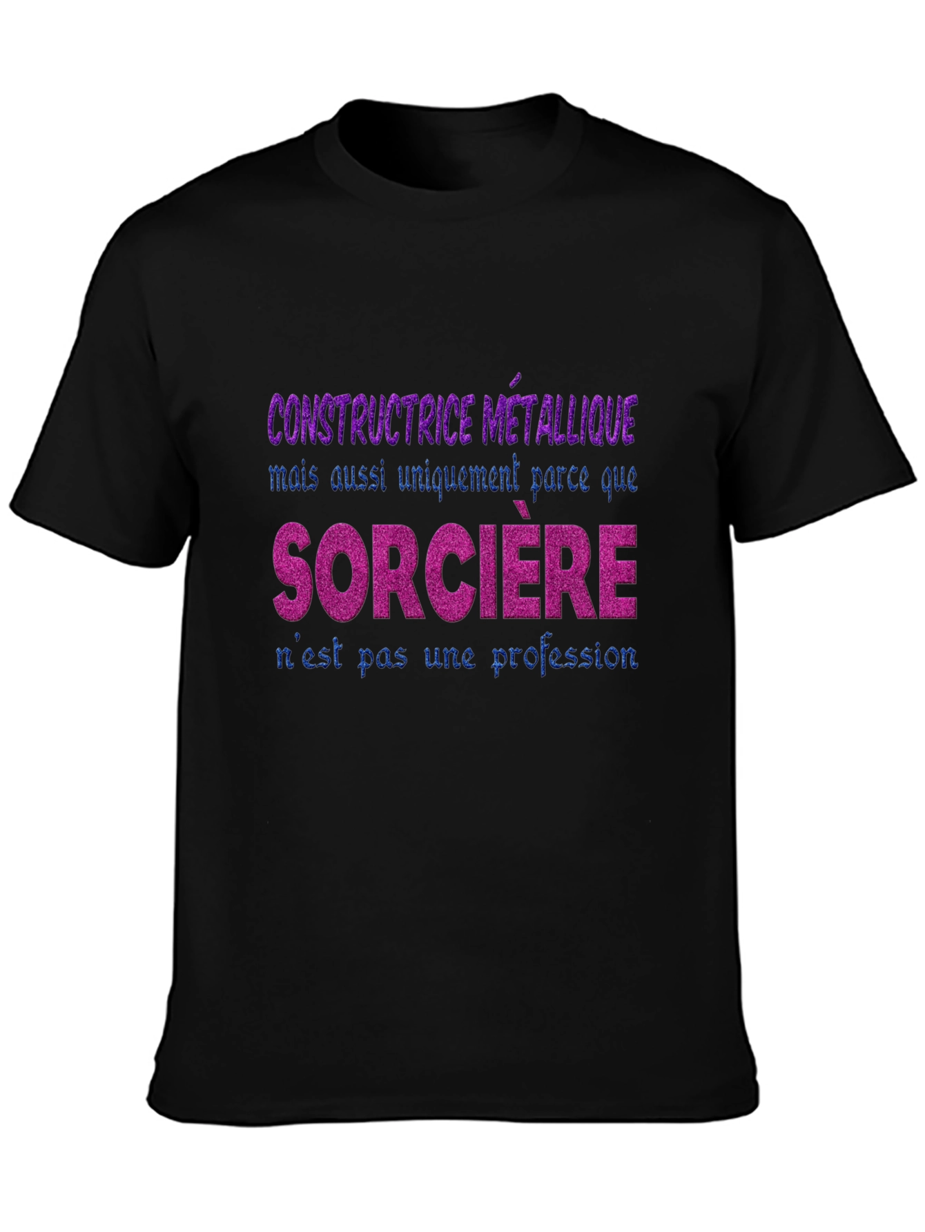 Black Constructrice Metallique T-Shirt view 3
