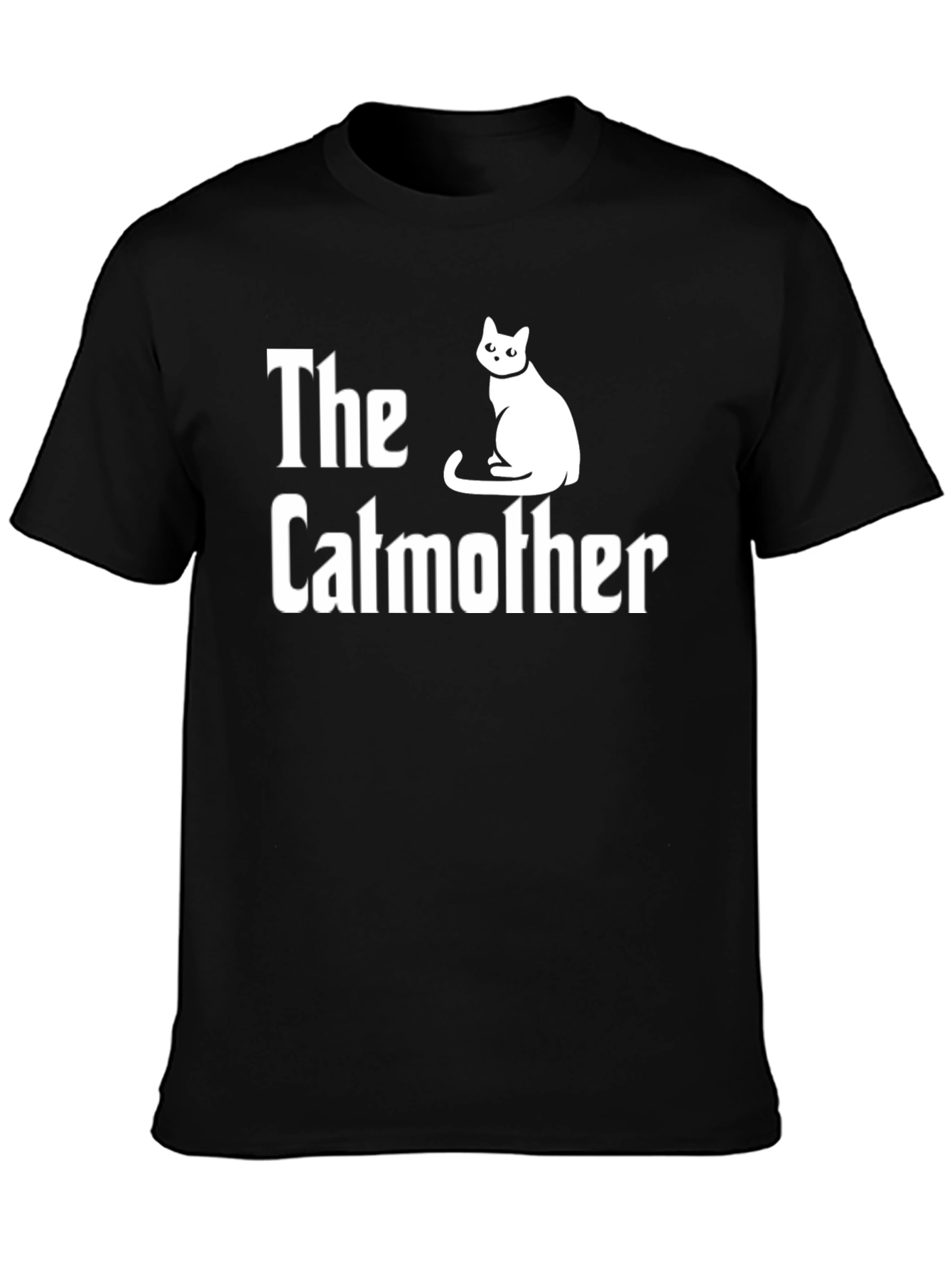 Black The Catmother T-Shirt - Funny Cat Lover Tee view 3