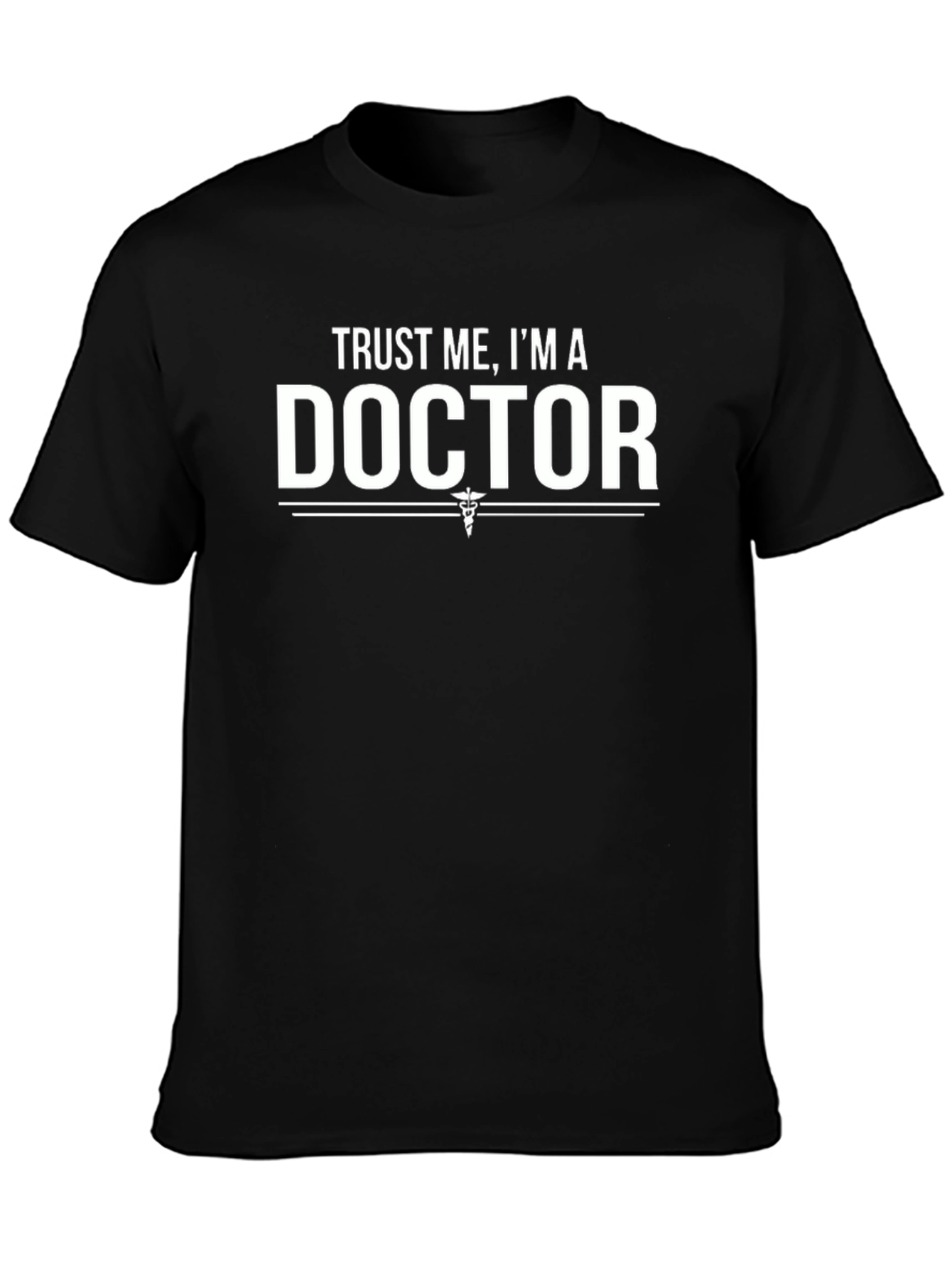 Black Trust Me, I'm A Doctor T-Shirt view 3
