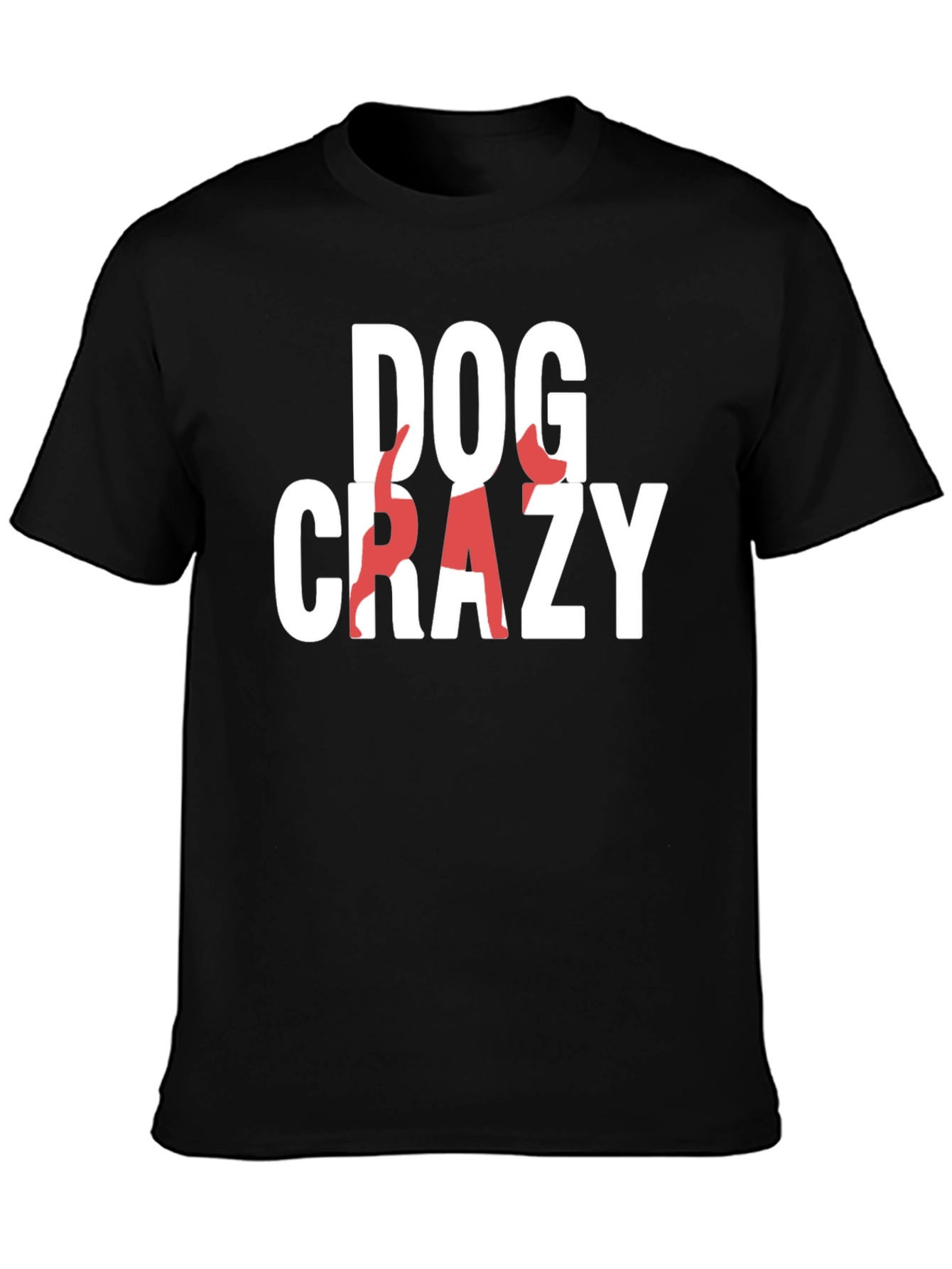 Black Dog Crazy Graphic T-Shirt - Black view 3