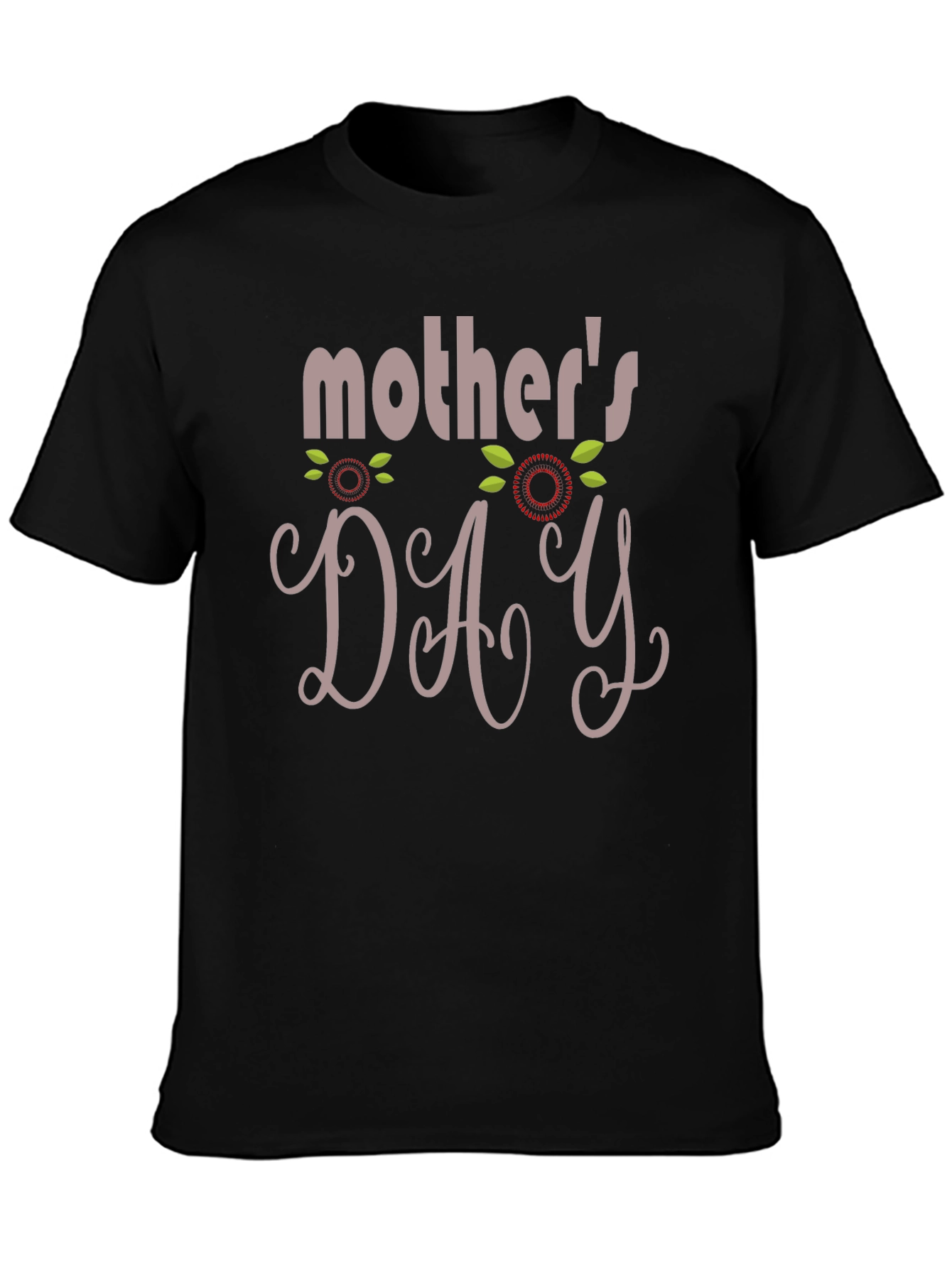 Black Mother's Day T-Shirt - Graphic Tee view 3