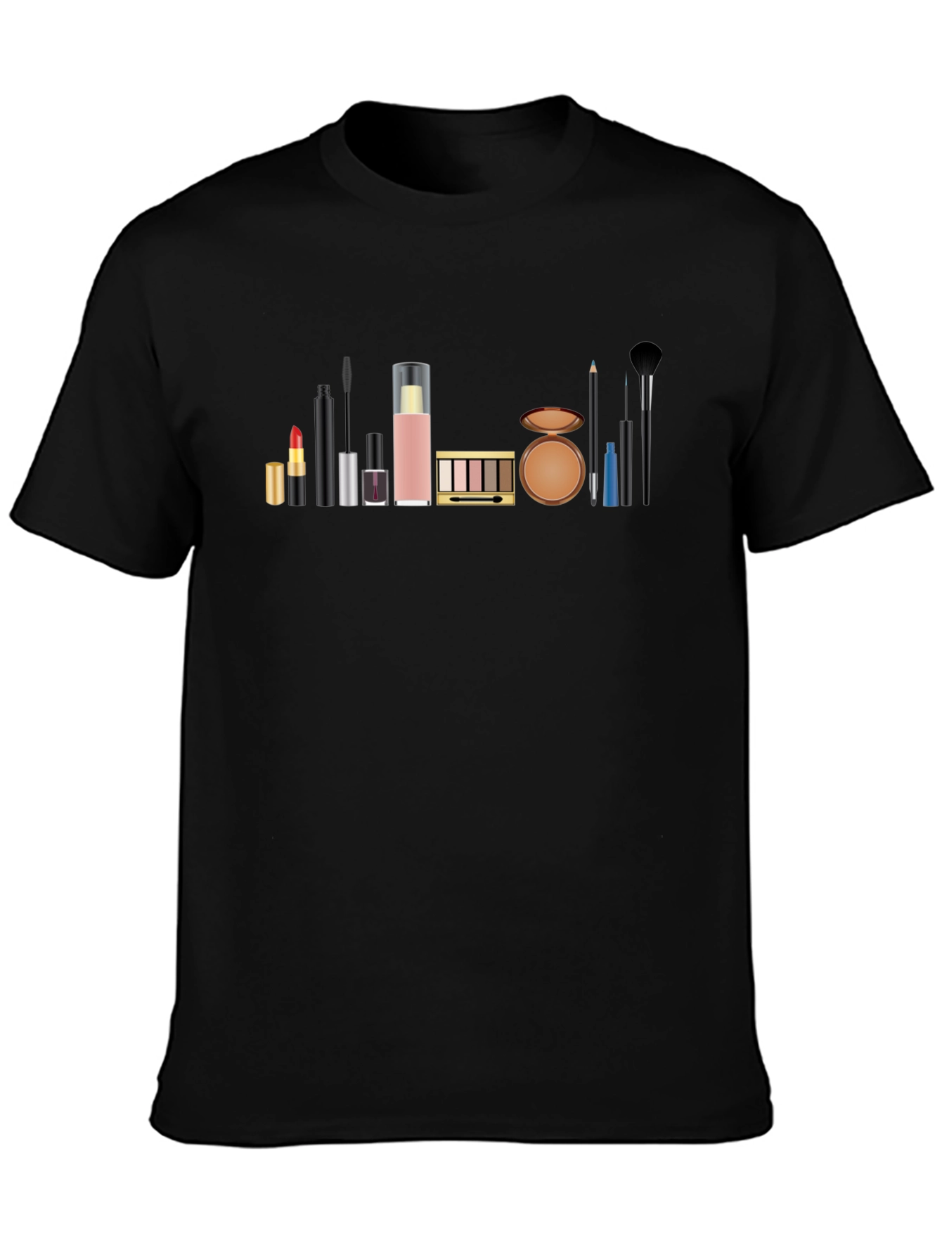 Black Makeup Lover's T-Shirt view 3