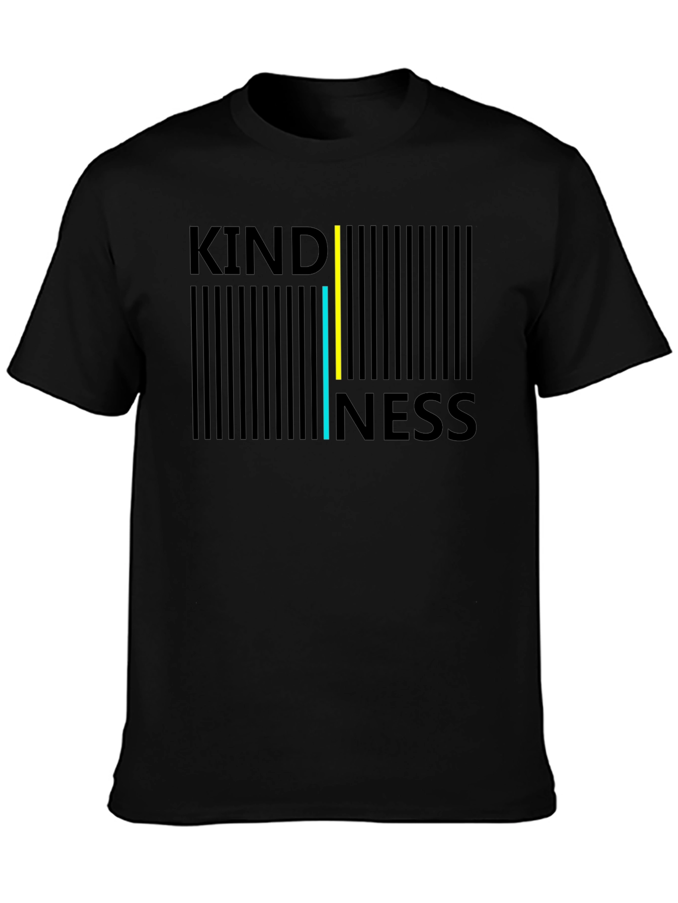 Black Kindness Barcode T-Shirt view 3