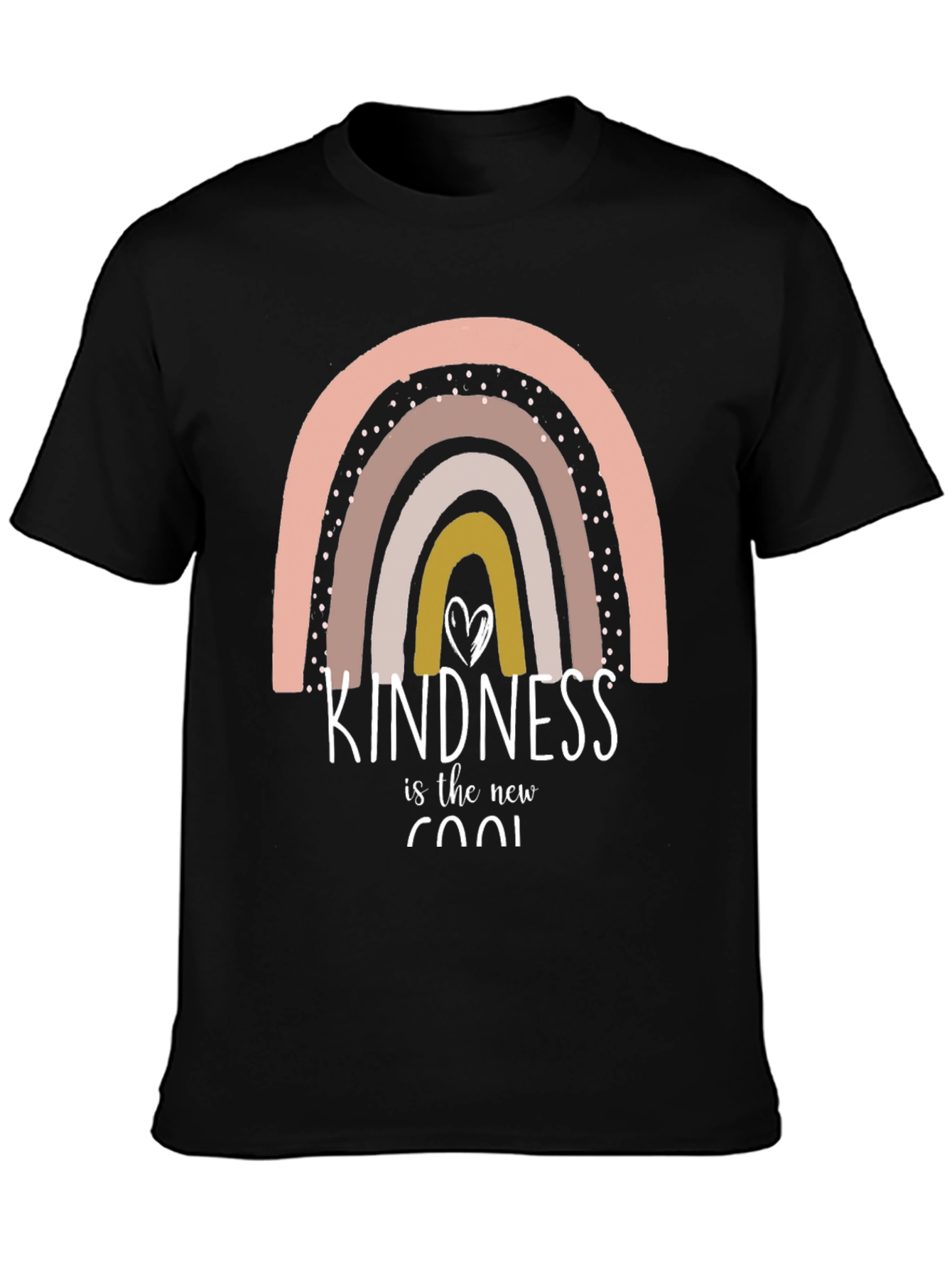 Black Kindness is Cool Graphic Tee - Unisex view 3
