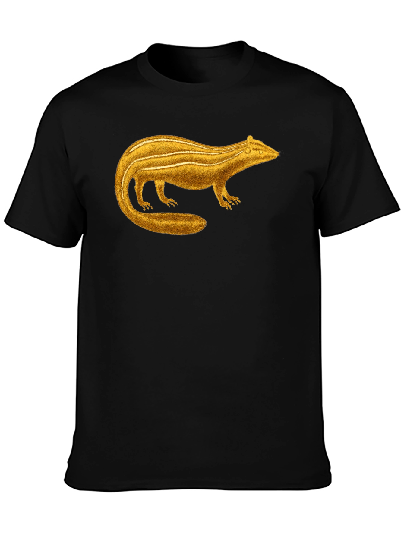 Black Golden Bandicoot Graphic Tee - Unisex Black T-Shirt view 3