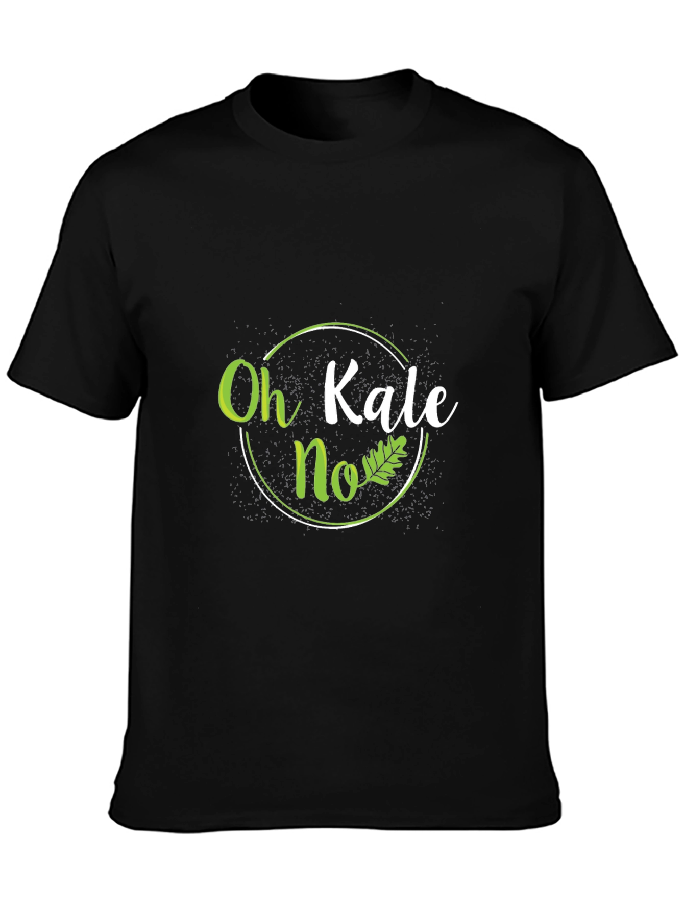 Black Oh Kale No Funny Graphic Tee view 3