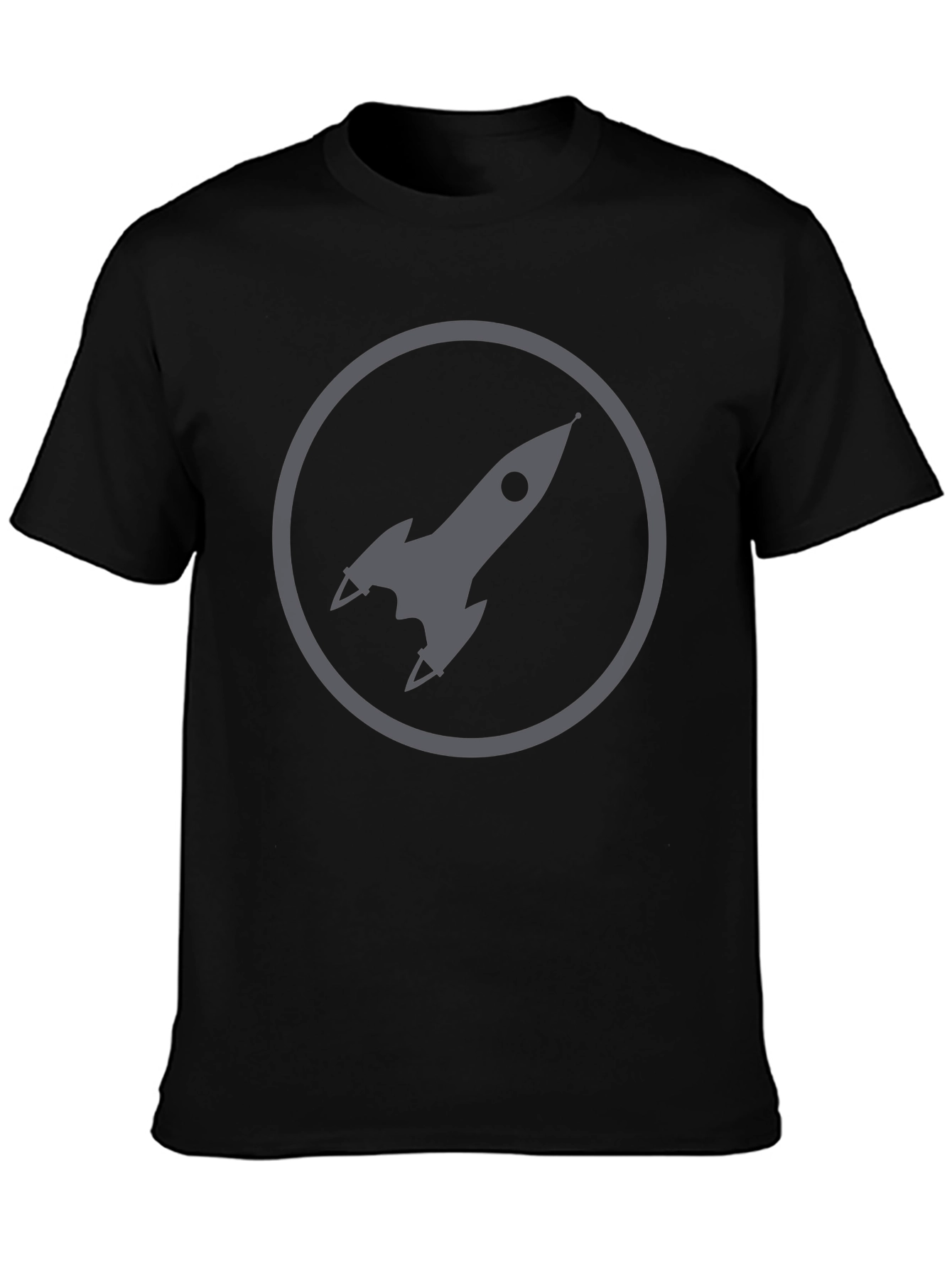 Black Rocket Circle Graphic Tee - Classic Cool view 3