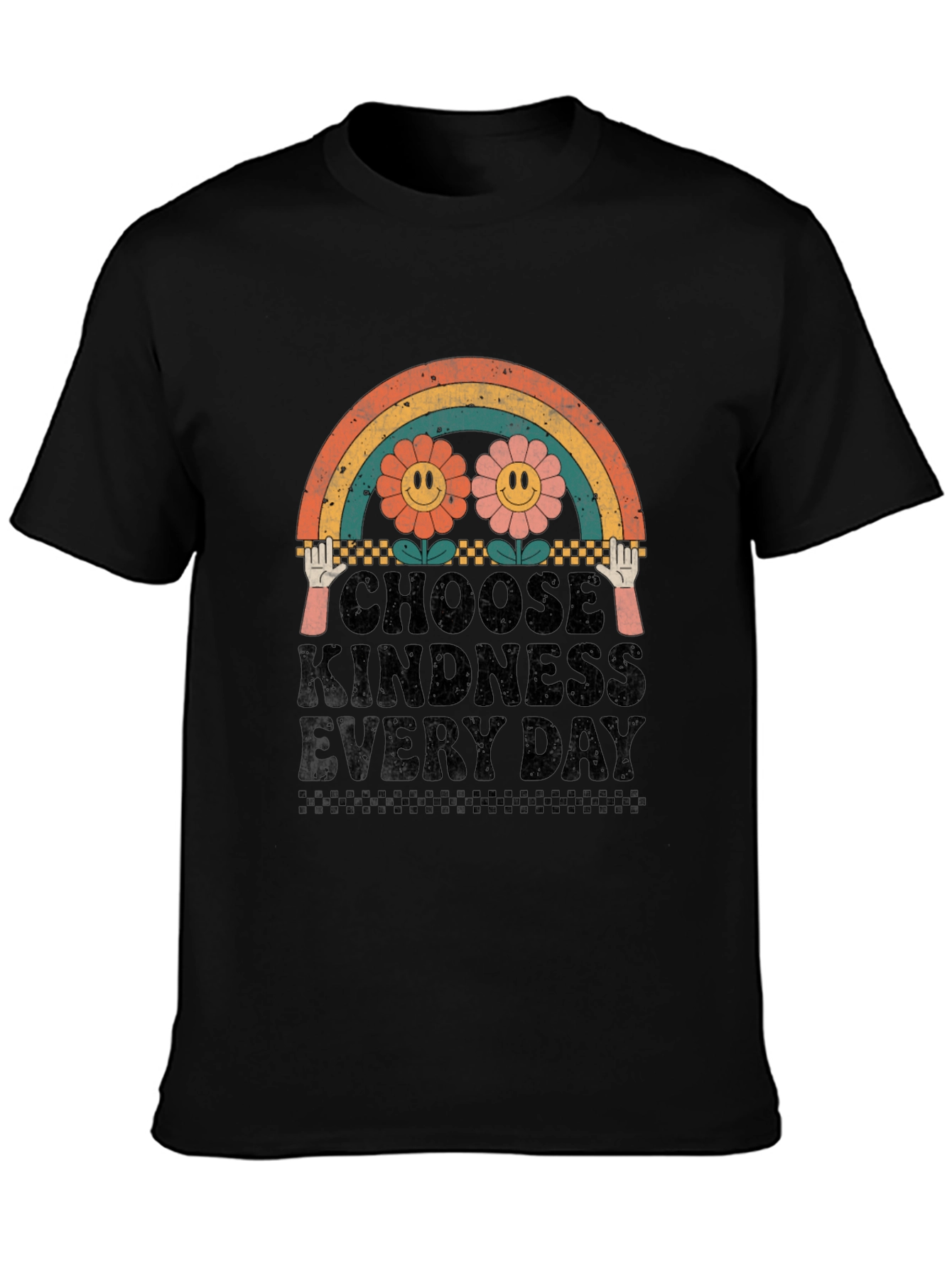 Black Choose Kindness Every Day Graphic Tee - Black view 3