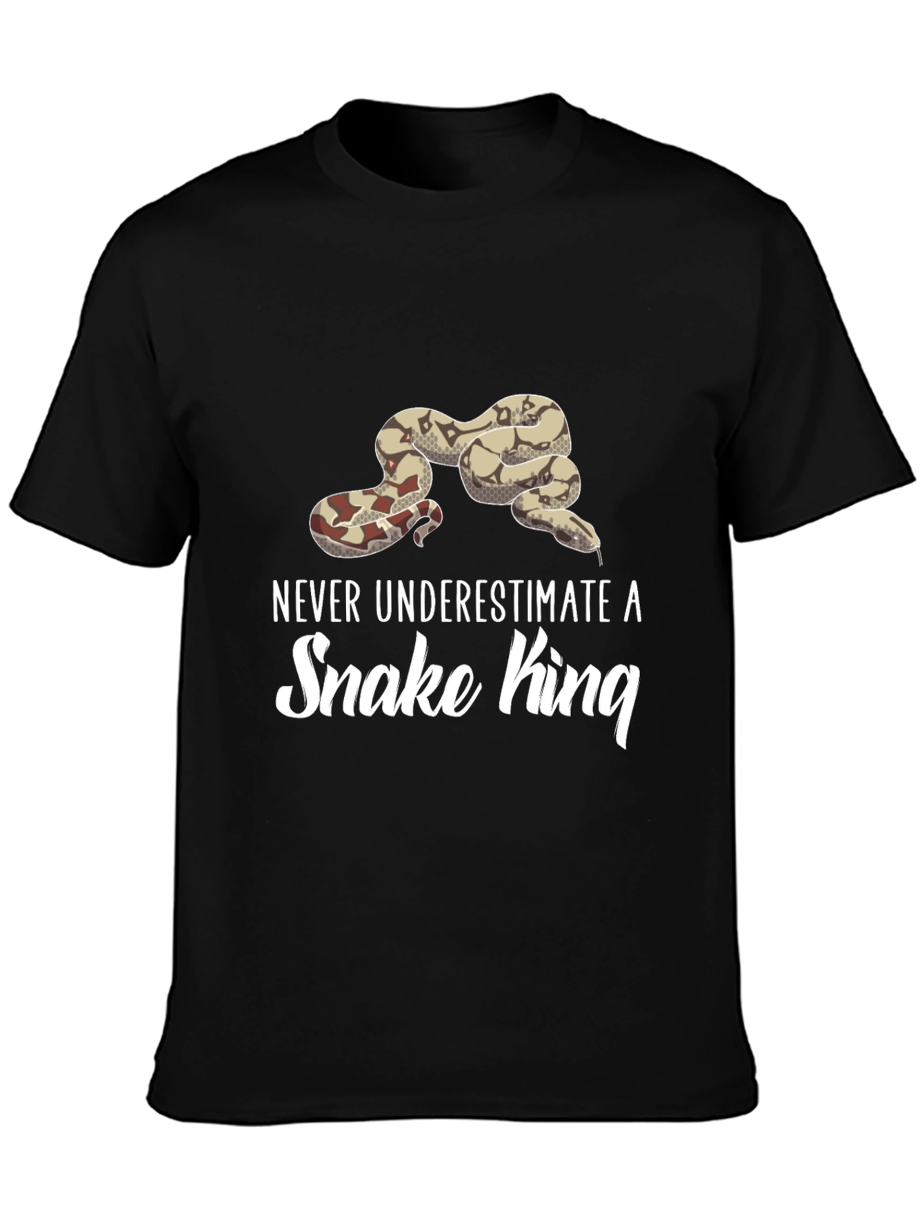 Black Snake King T-Shirt - Never Underestimate view 3