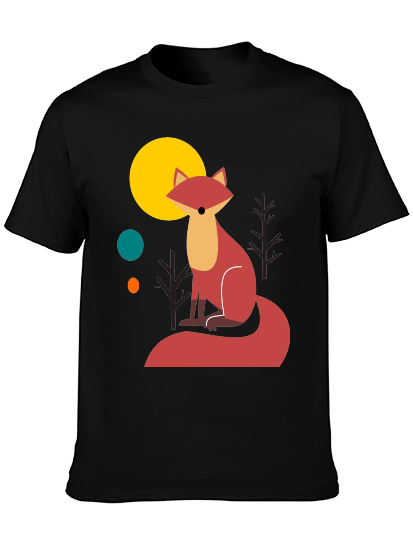 Black Fox Graphic T-Shirt - Stylish Men's Tee view 3
