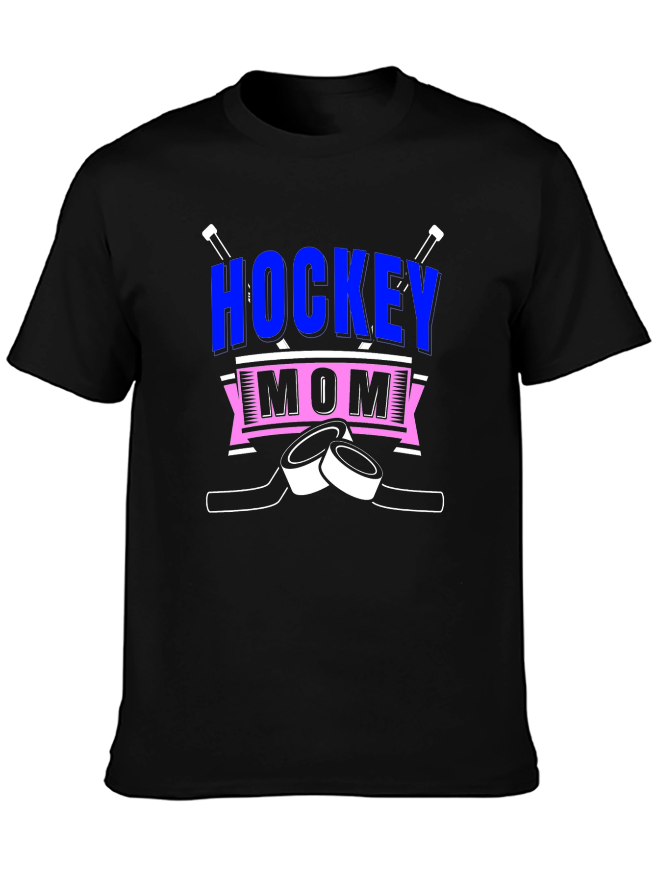 Black Hockey Mom Graphic Tee view 3