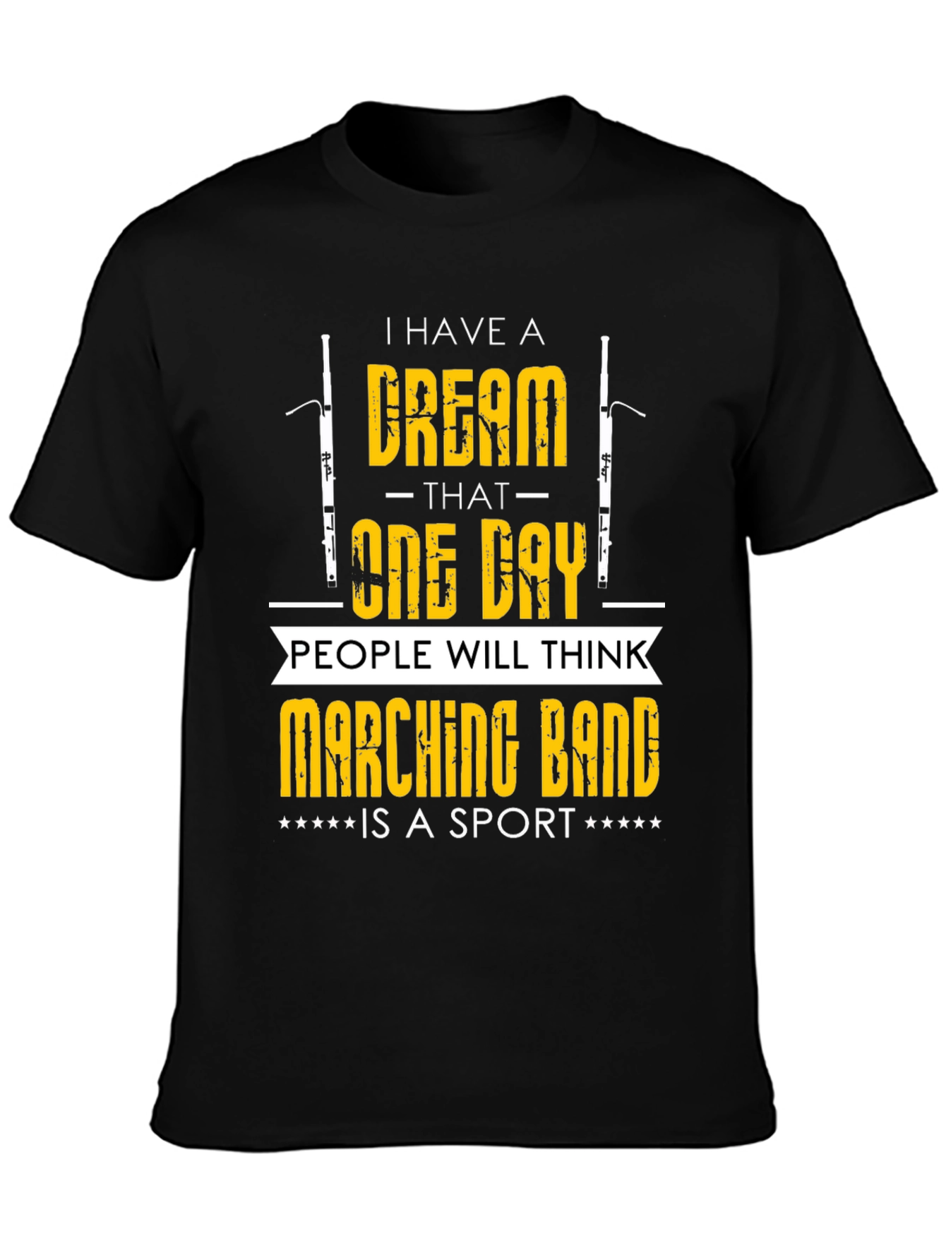 Black Marching Band Sport T-Shirt - Dream Design view 3
