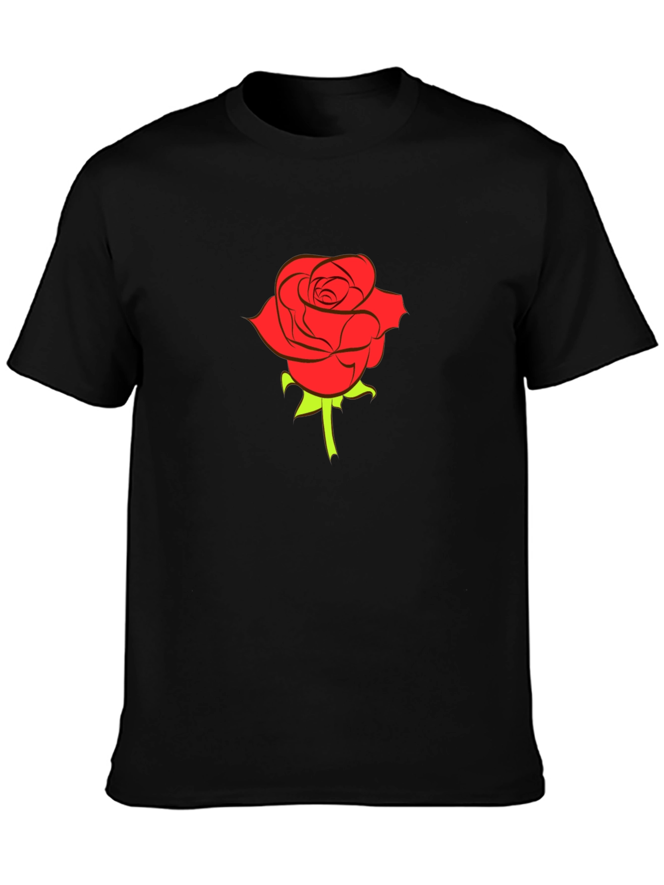 Black Black Rose Graphic Tee - Stylish Menswear view 3