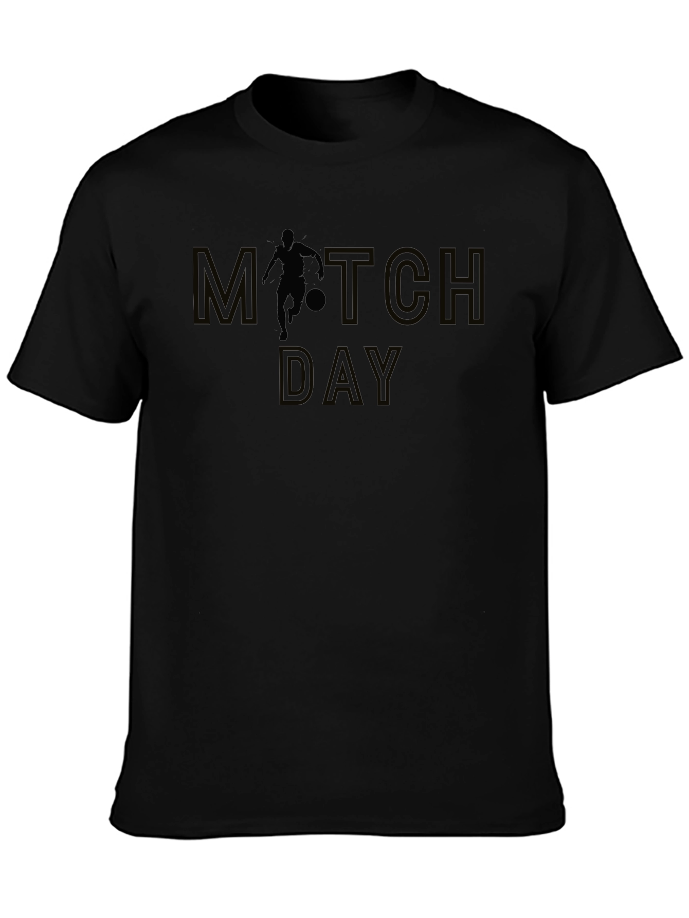 Black Match Day Soccer T-Shirt view 3