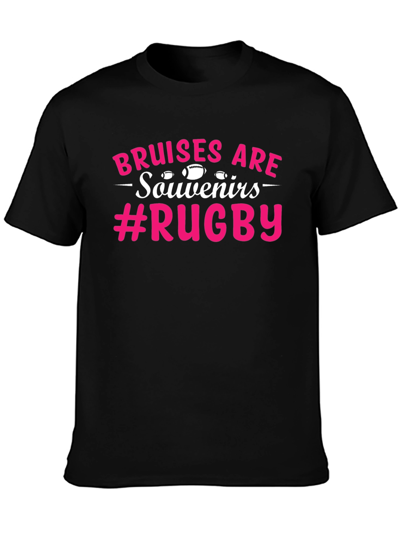 Black Bruises Are Souvenirs Rugby Graphic T-Shirt view 3