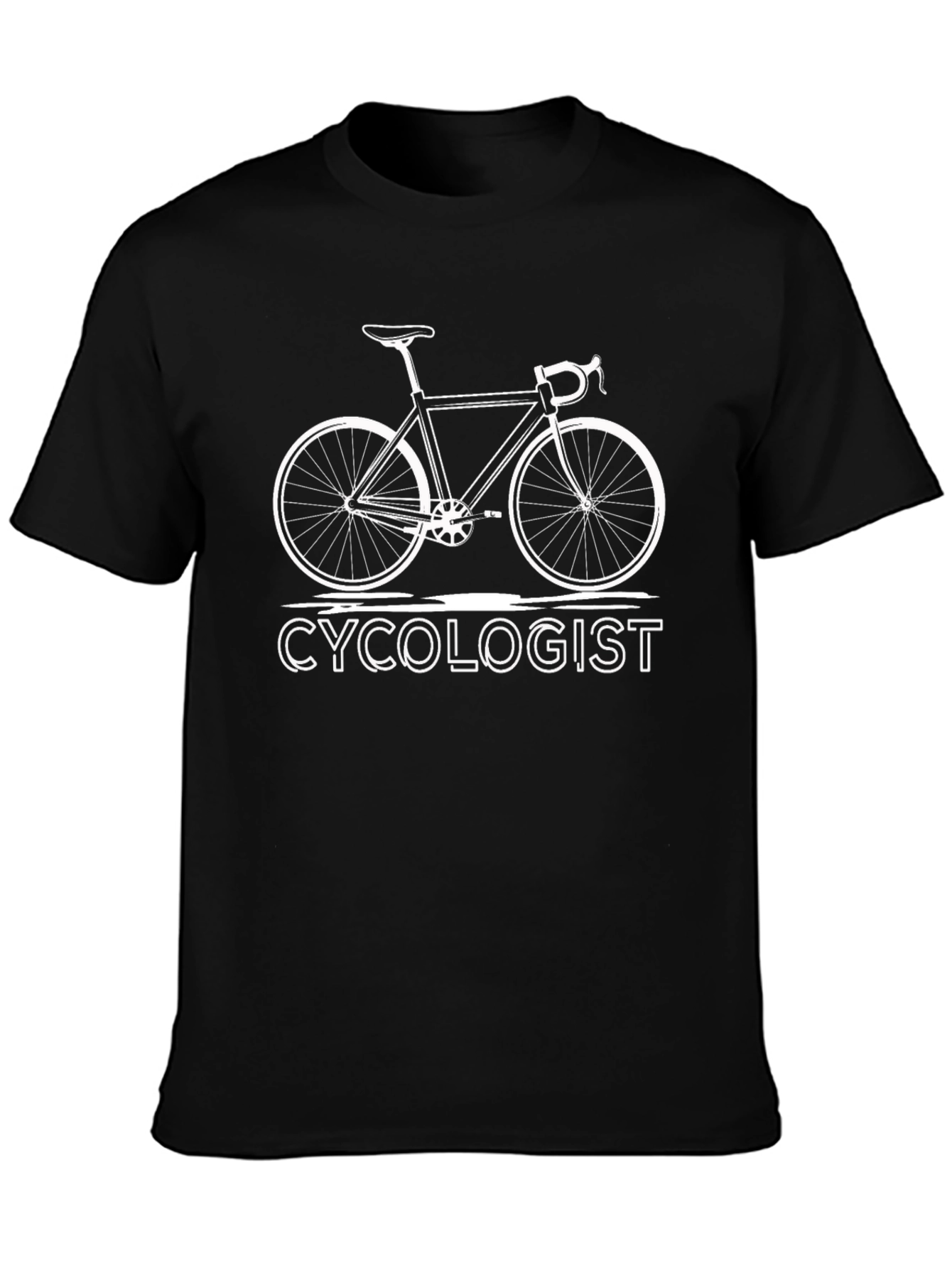 Black Cyclologist Black T-Shirt - Bike Enthusiast view 3