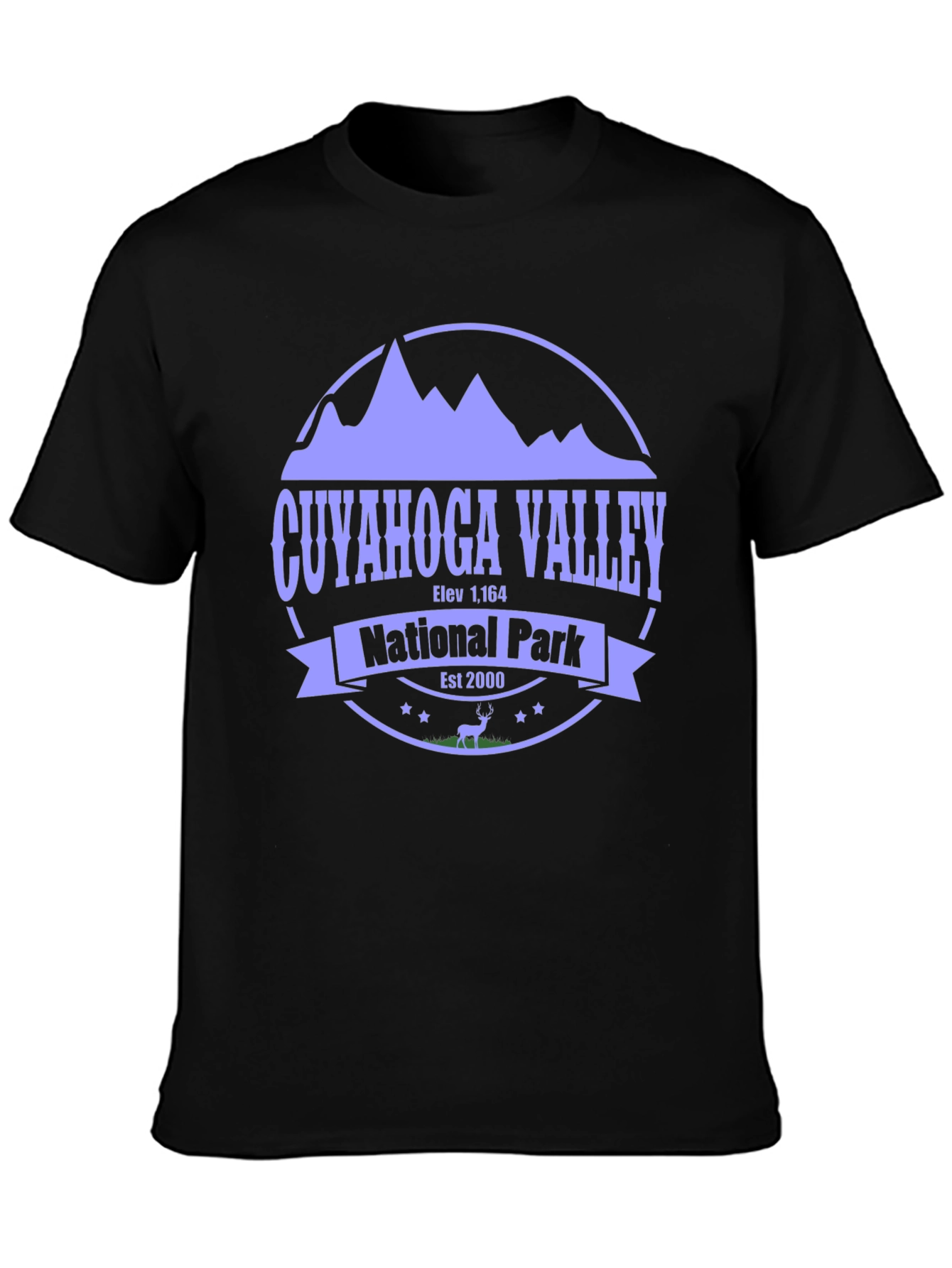 Black Cuyahoga Valley National Park T-Shirt view 3