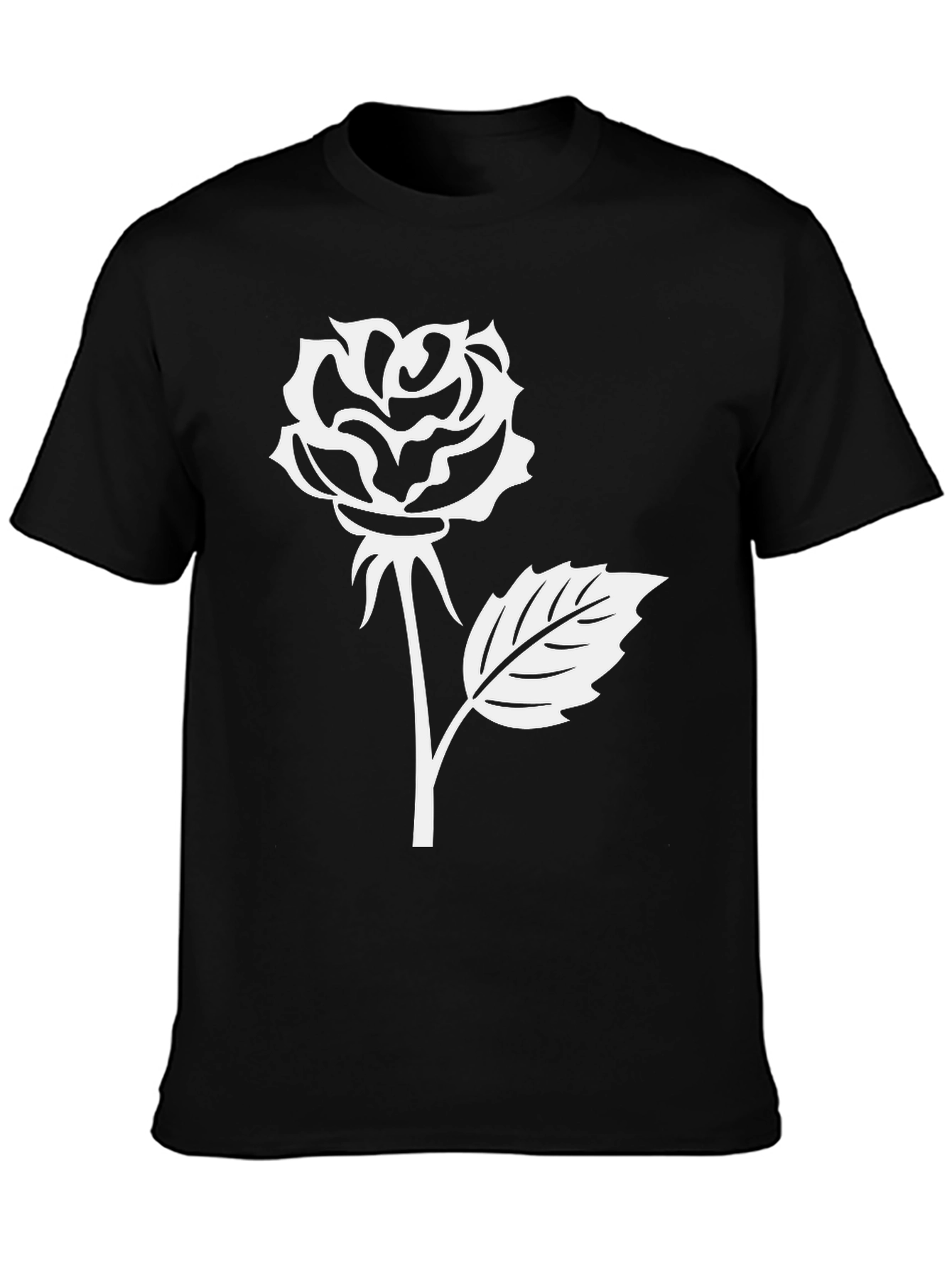 Black Rose Graphic T-Shirt - Black view 3