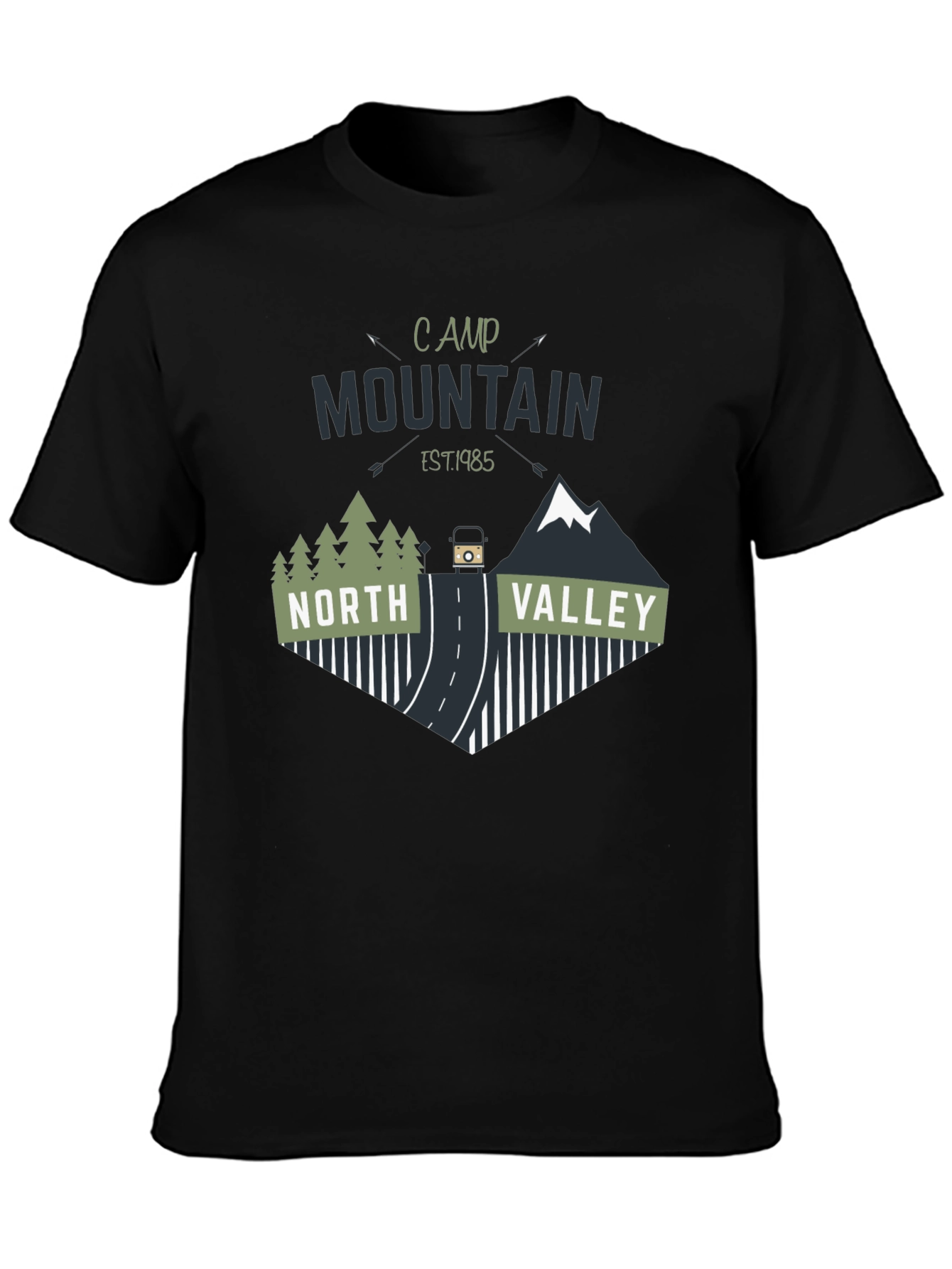 Black Camp Mountain North Valley T-Shirt view 3