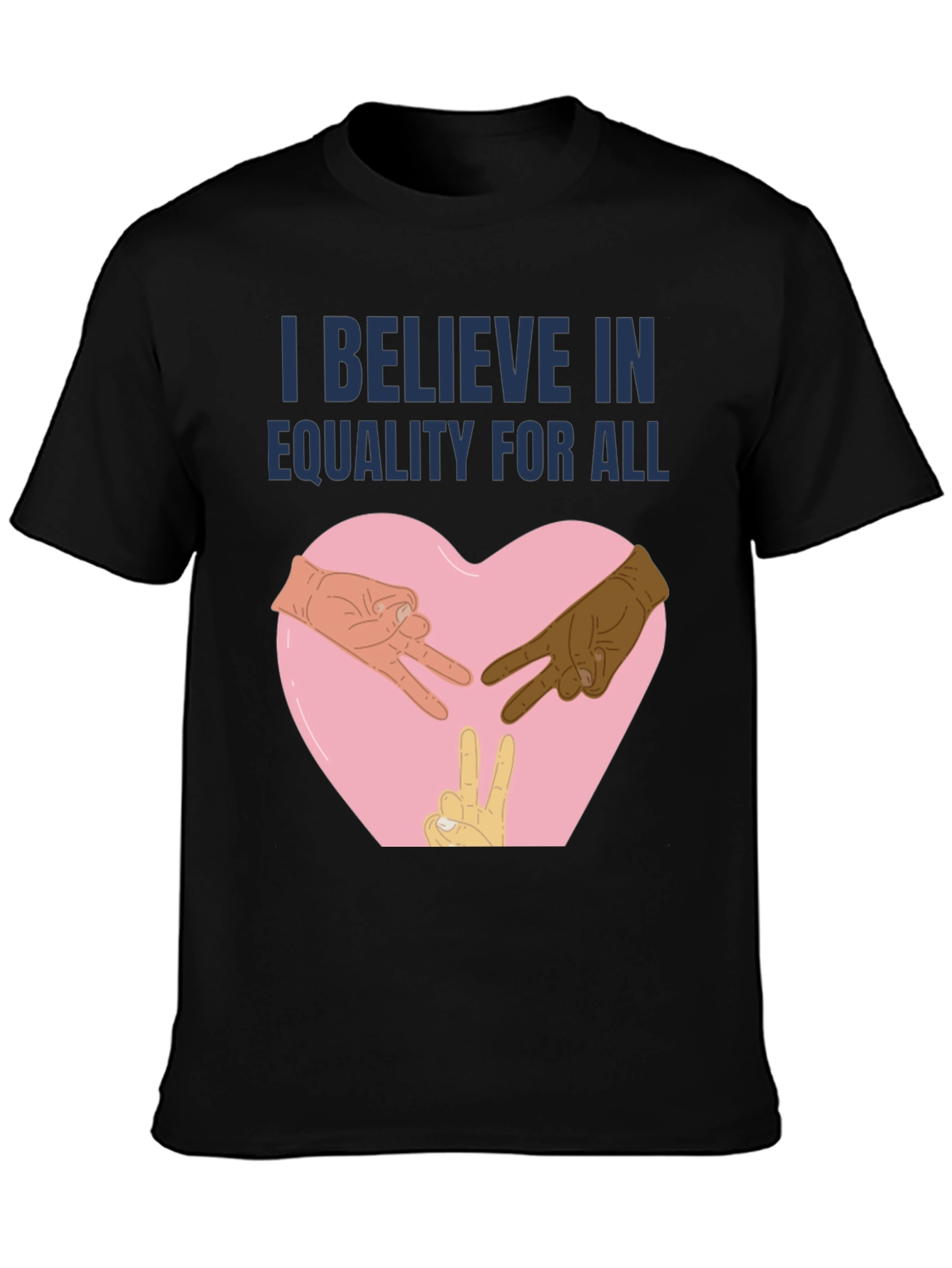 Black Equality for All T-Shirt view 3