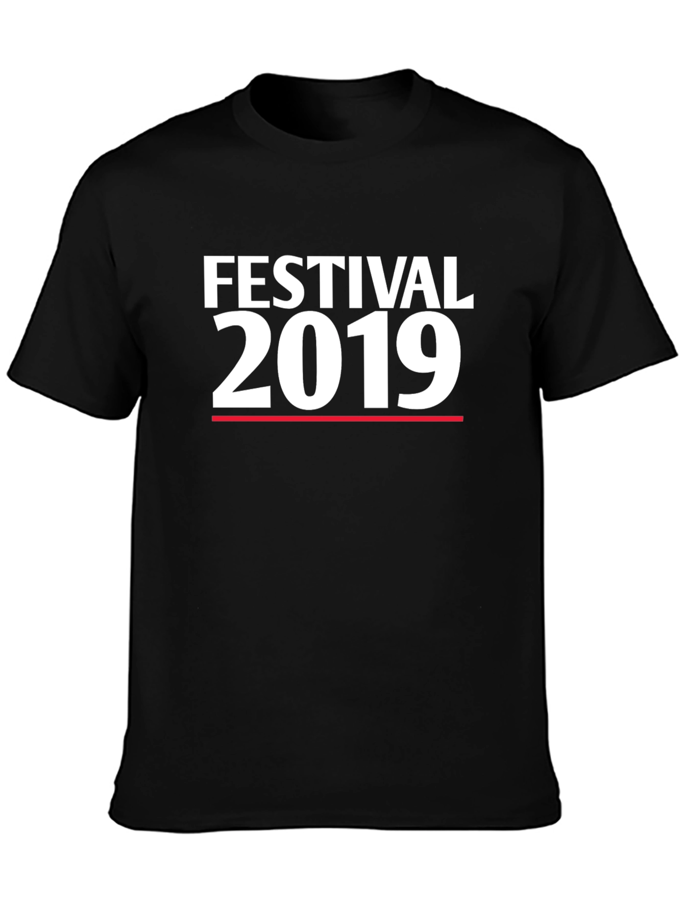 Black Festival 2019 T-Shirt - Black Cotton Blend view 3