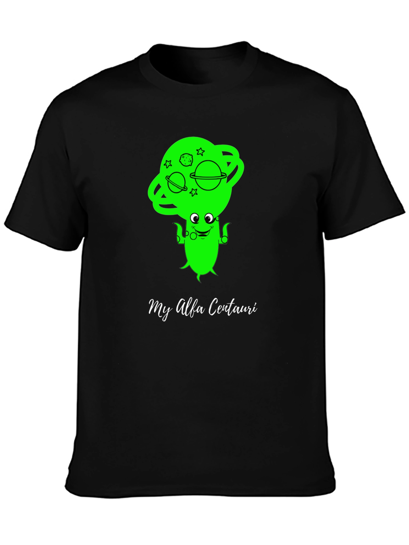 Black My Alfa Centauri Black T-Shirt view 3
