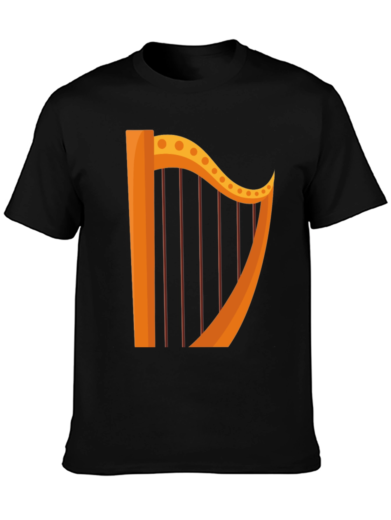Black Harp Graphic Black T-Shirt view 3