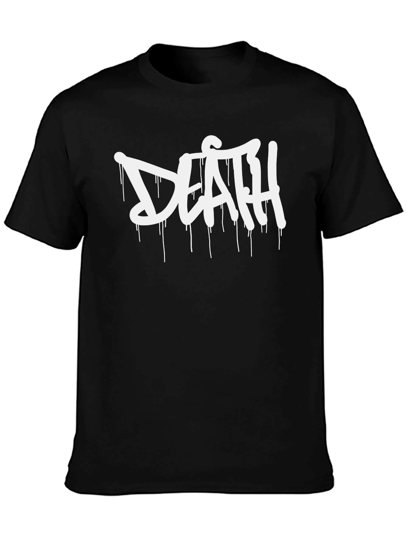 Black Black "Death" Graphic Tee view 3