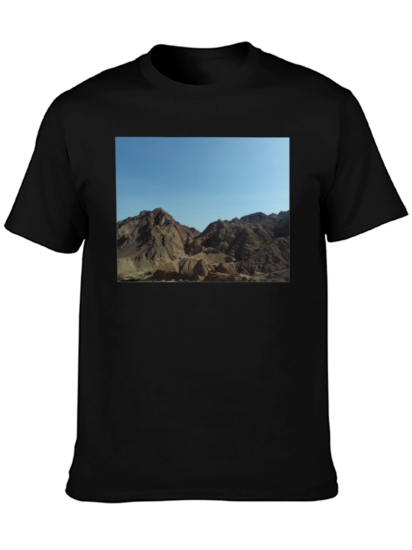Black Mountain Vista Graphic Tee - Unisex Black T-Shirt view 3