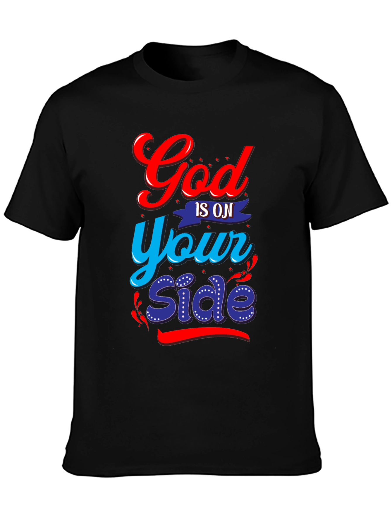 Black God Is On Your Side Graphic Tee view 3