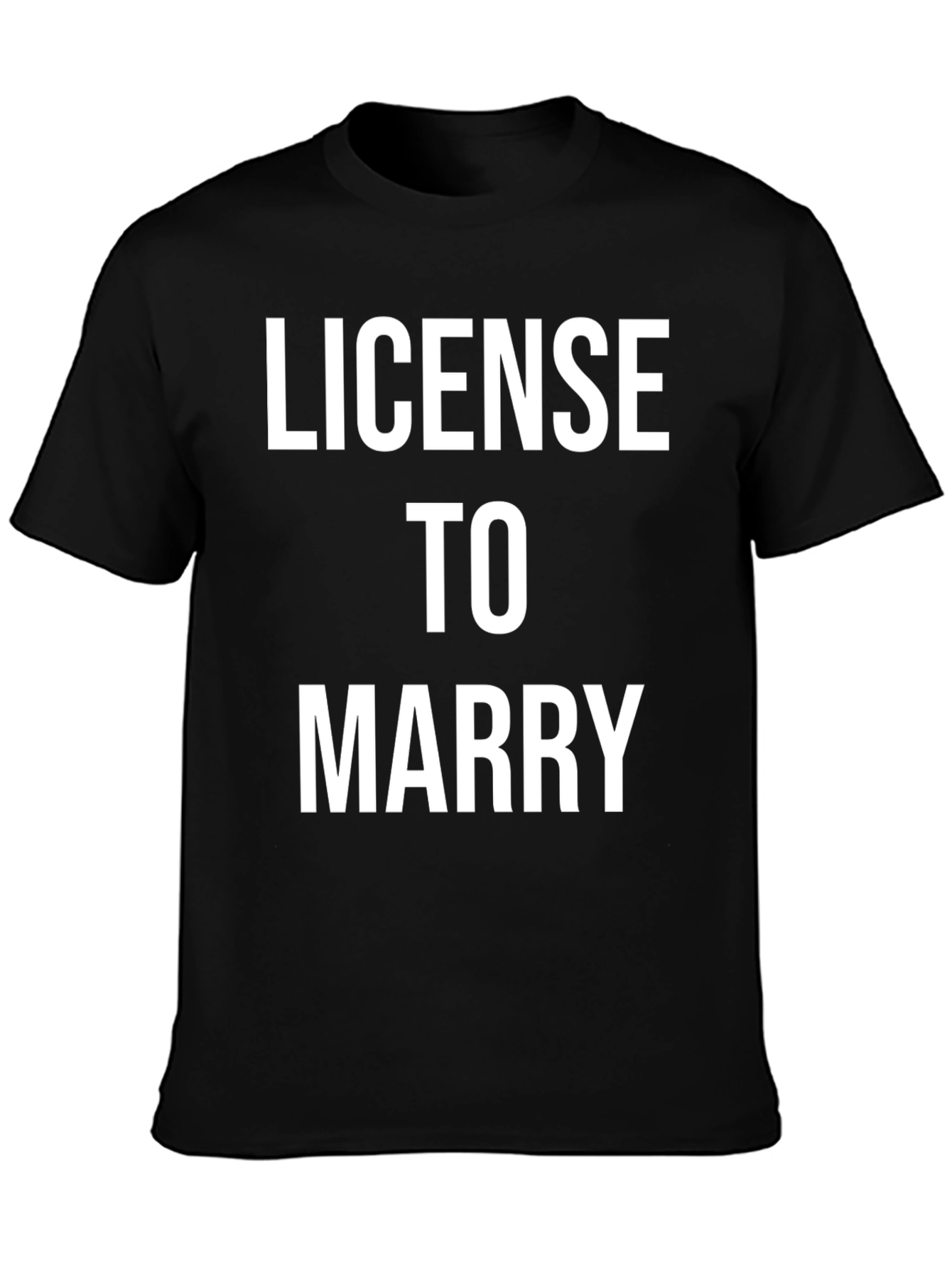 Black License To Marry Graphic Tee view 3