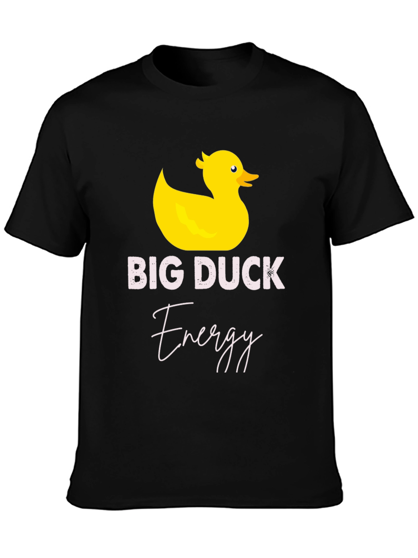 Black Big Duck Energy T-Shirt - Funny Graphic Tee view 3