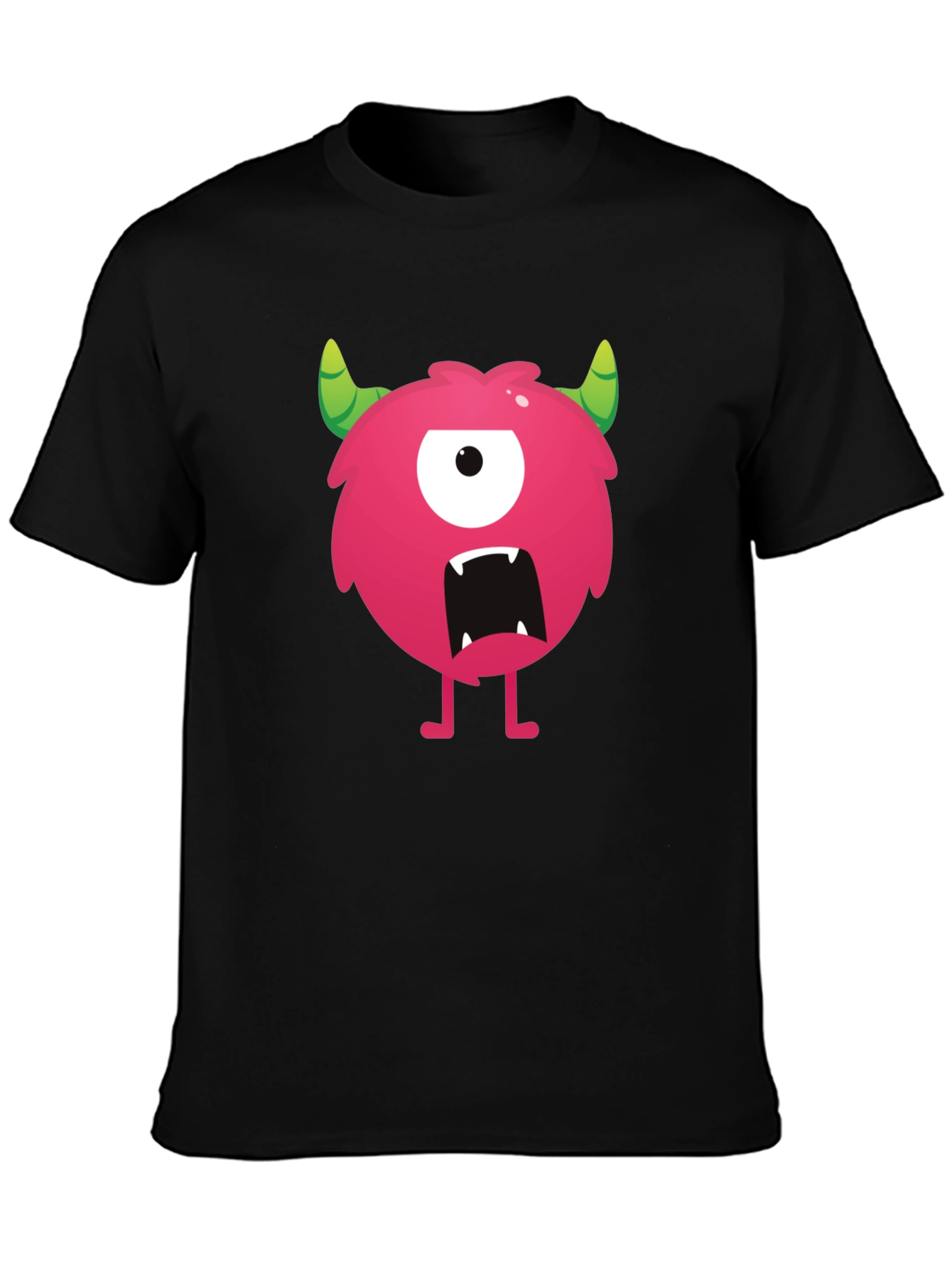Black Monster Graphic Black T-Shirt view 3
