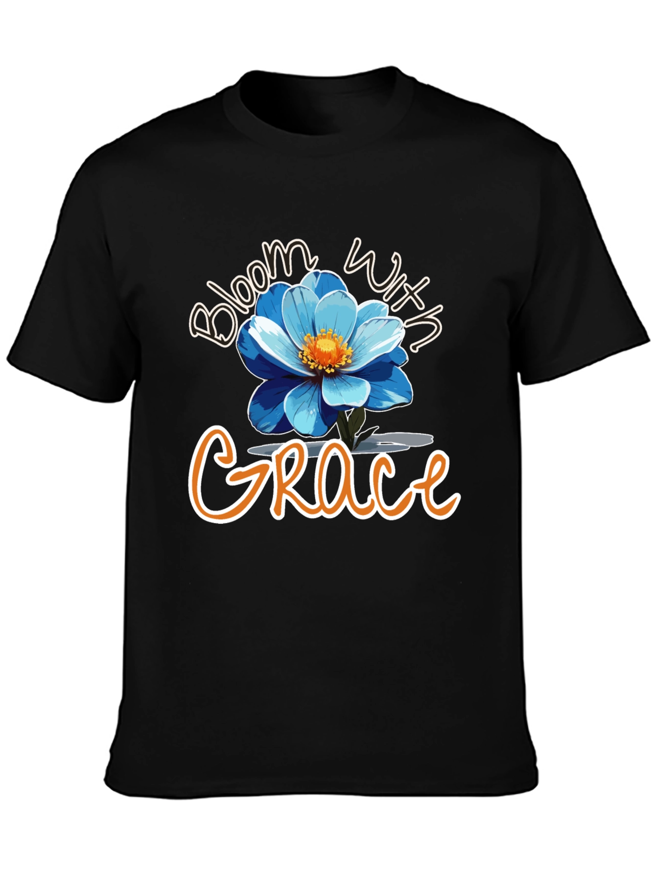 Black Bloom with Grace Graphic Tee view 3