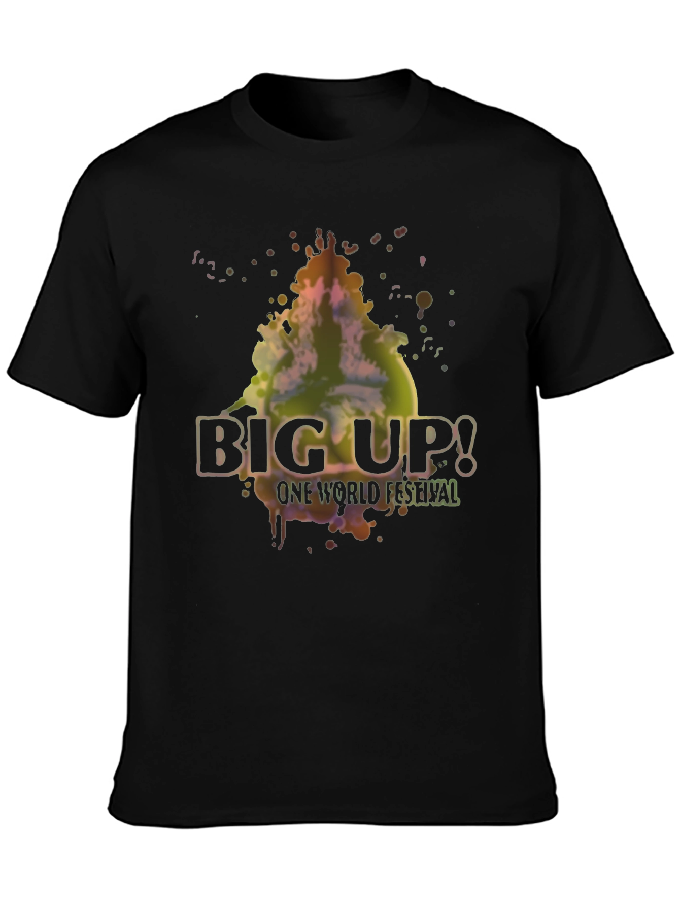 Black Big Up! One World Festival Graphic T-Shirt view 3