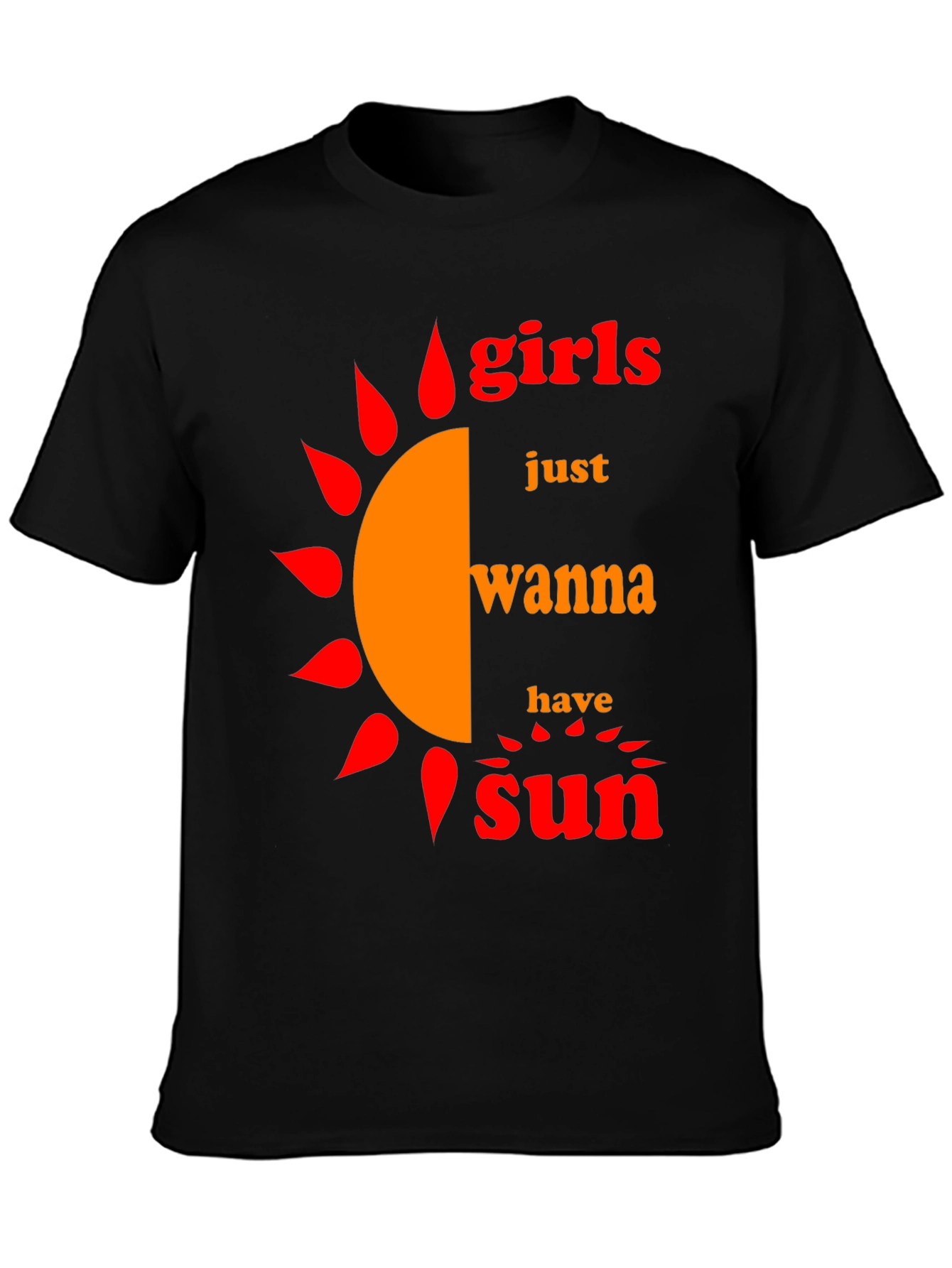 Black Girls Just Wanna Have Sun T-Shirt - Summer Vibes view 3