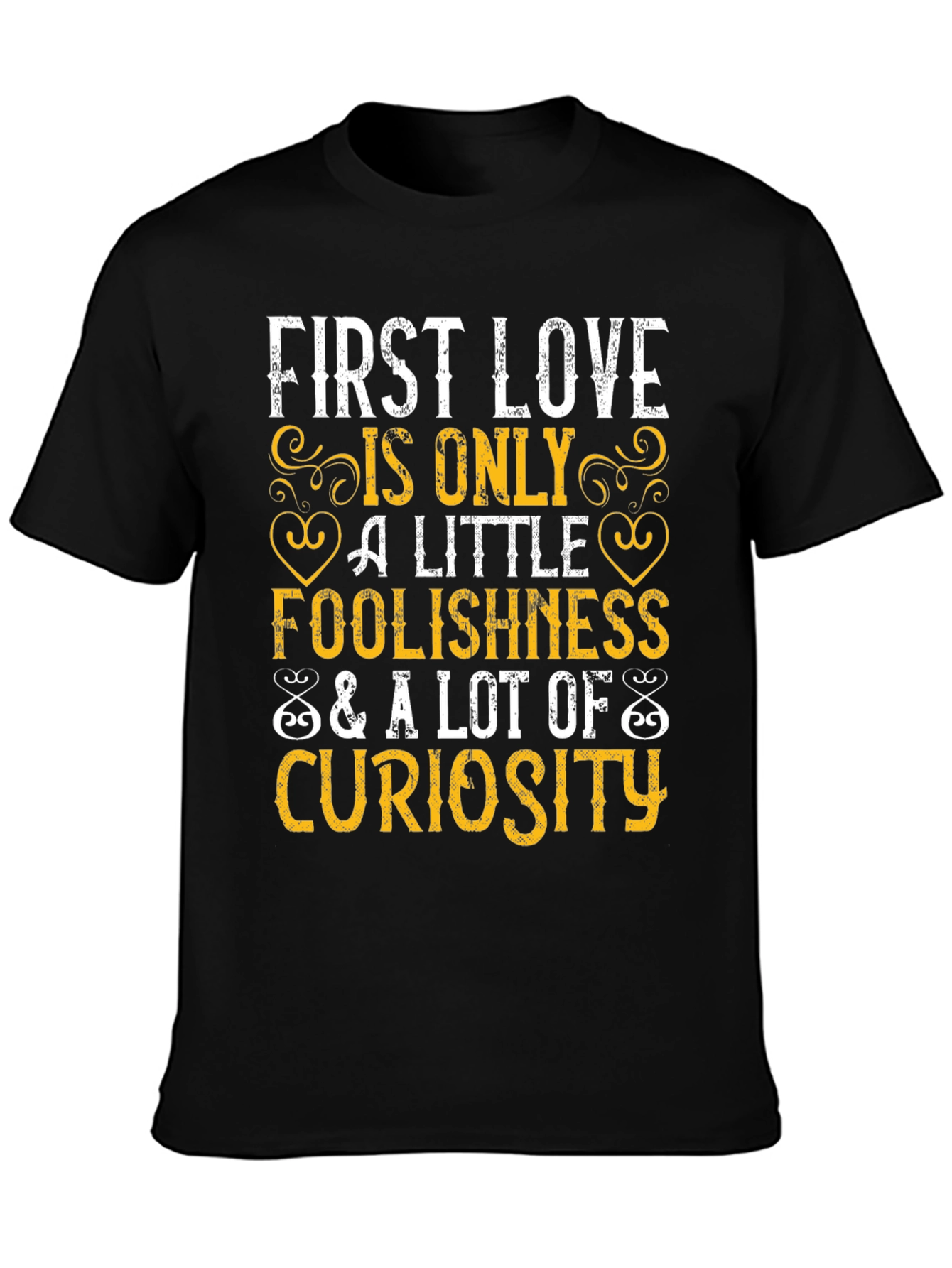Black First Love Curiosity Graphic Tee view 3