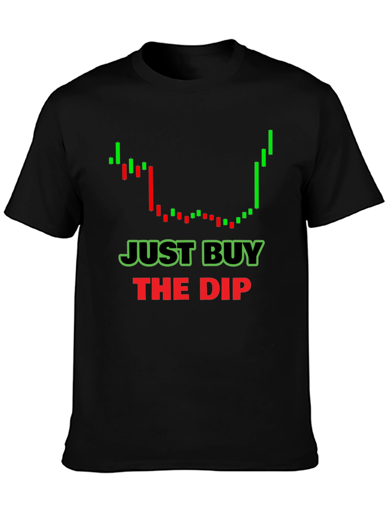 Black Just Buy The Dip T-Shirt - Trader Apparel view 3