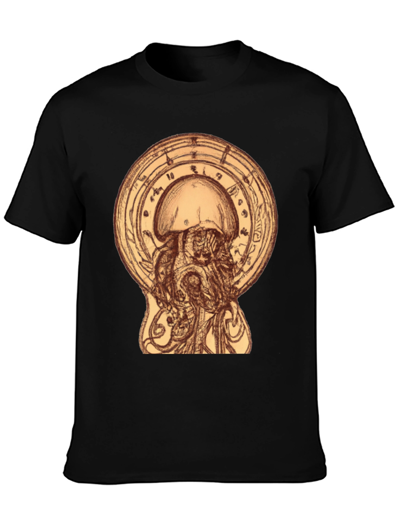 Black Ethereal Jellyfish Graphic Tee view 3