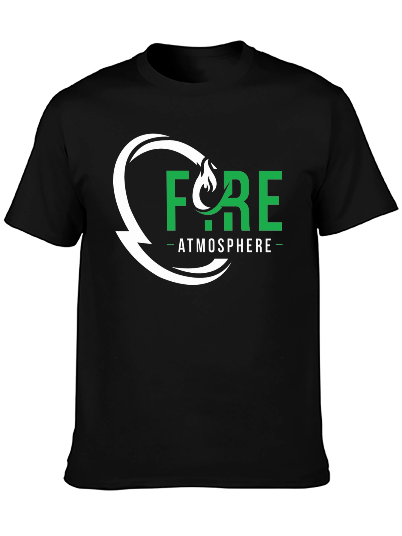 Black Fyre Atmosphere Graphic Tee - Black Cotton Blend view 3